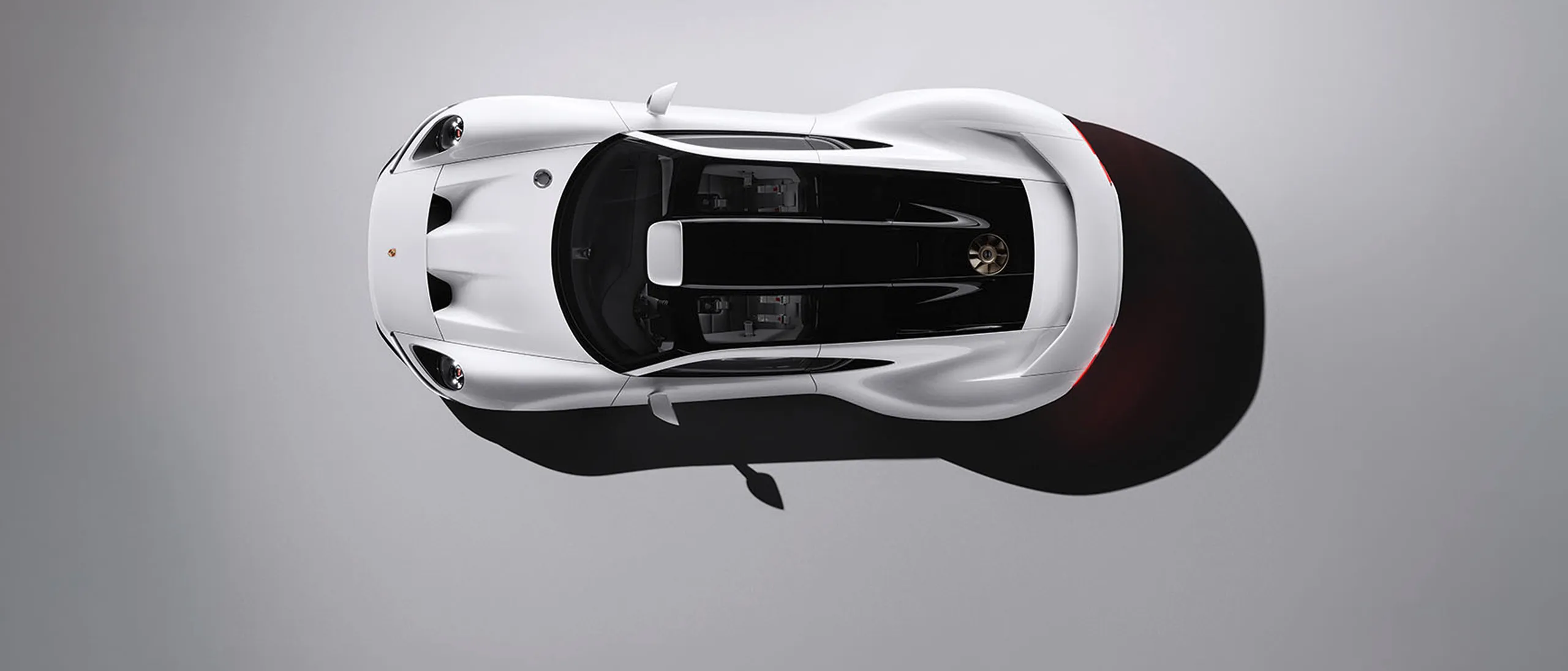 A view from above of the Porsche Mission S.