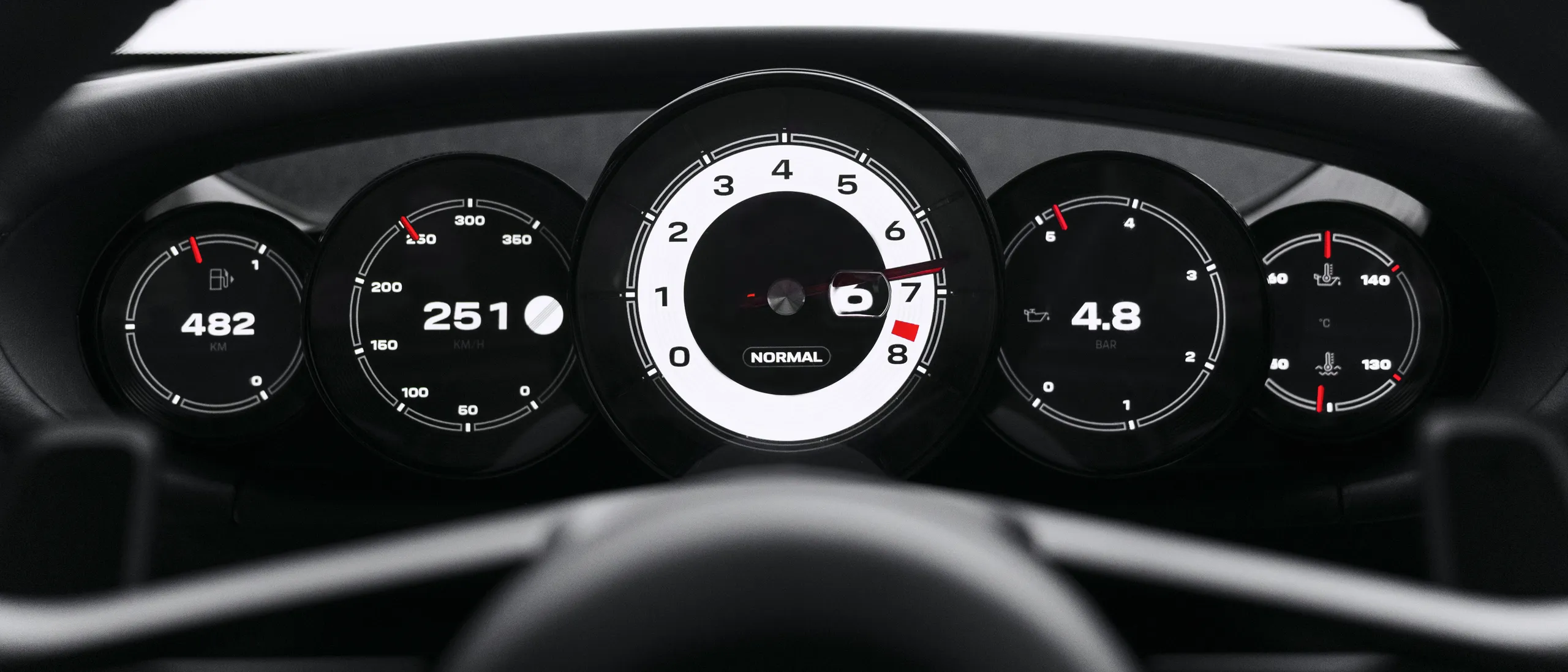 The Porsche Mission S display.