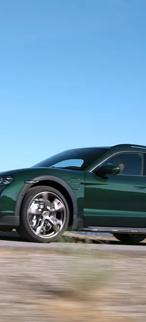 Graphic of the gearbox from the Porsche Taycan Turbo S.