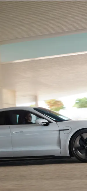 Graphic of the gearbox from the Porsche Taycan.