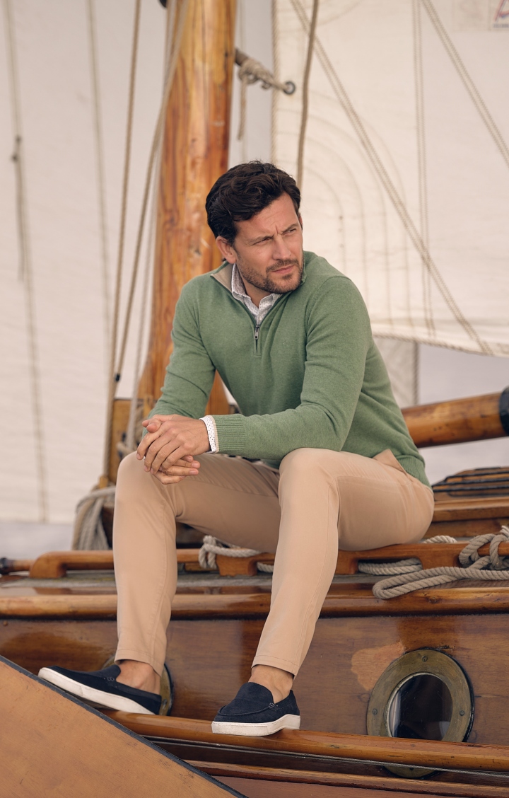 Model gekleed in nieuwe lente/zomer collectie van Campbell