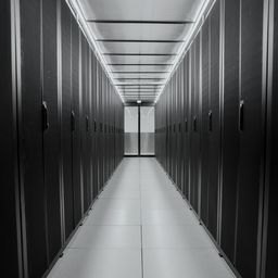 Allée de baies dans un datacenter DC2SCALE