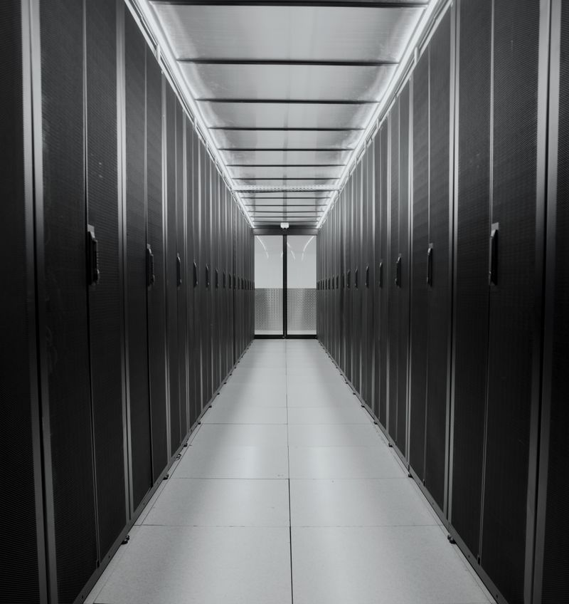Allée de baies dans un datacenter DC2SCALE