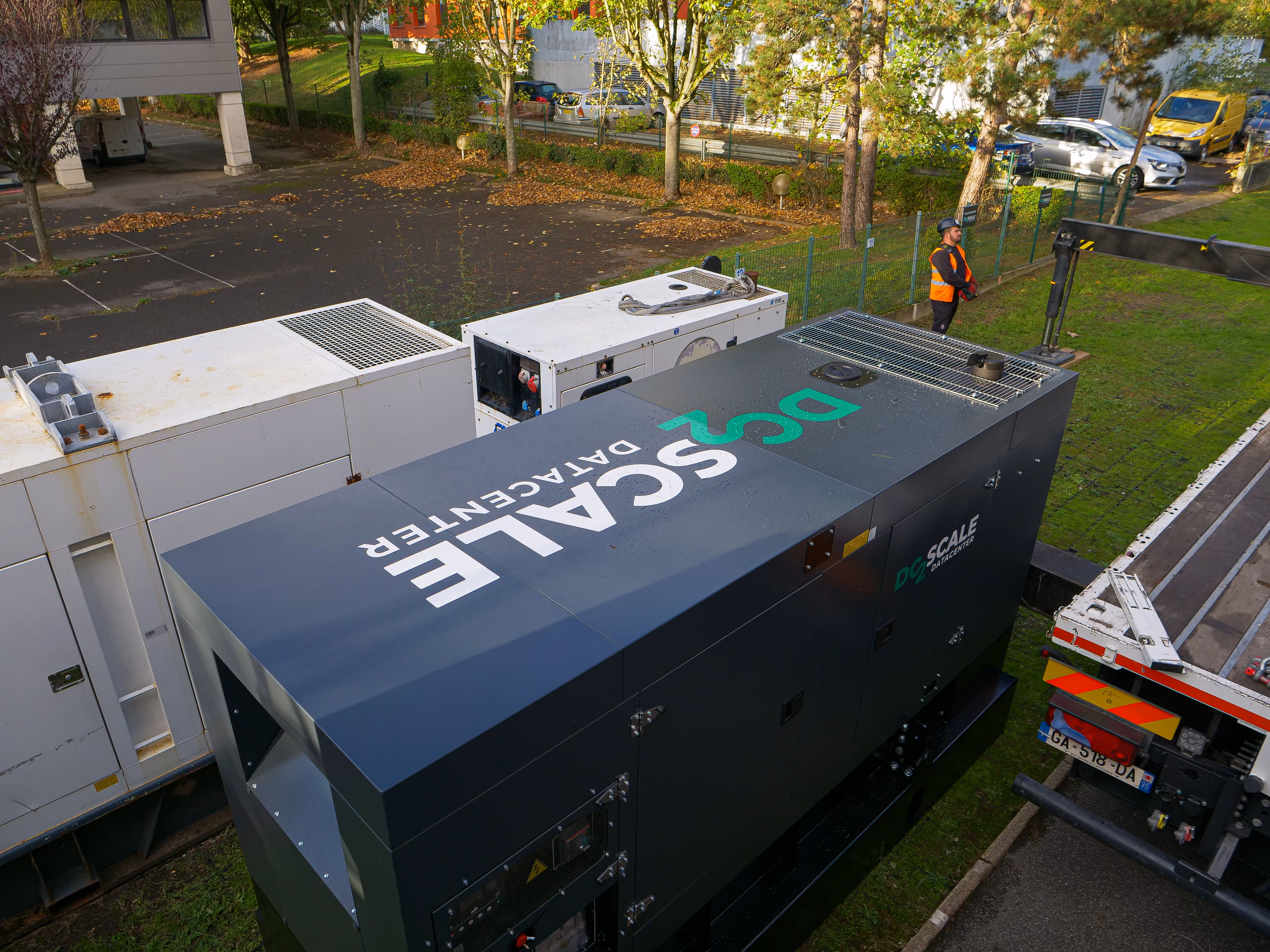 Exterior view of the DC2SCALE diesel generator