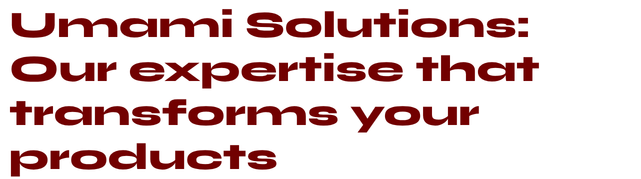 Umami Solutions expertise Biospringer by Lesaffre