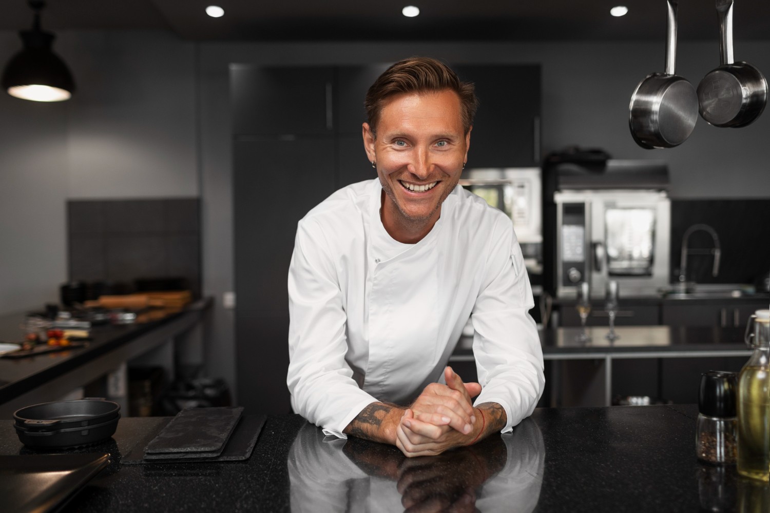 Executive Chef in einer Restaurant-Küche