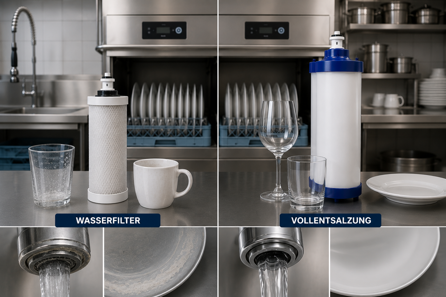 Wasserfilter oder Vollentsalzung? Unterschiede bei der Wasseraufbereitung