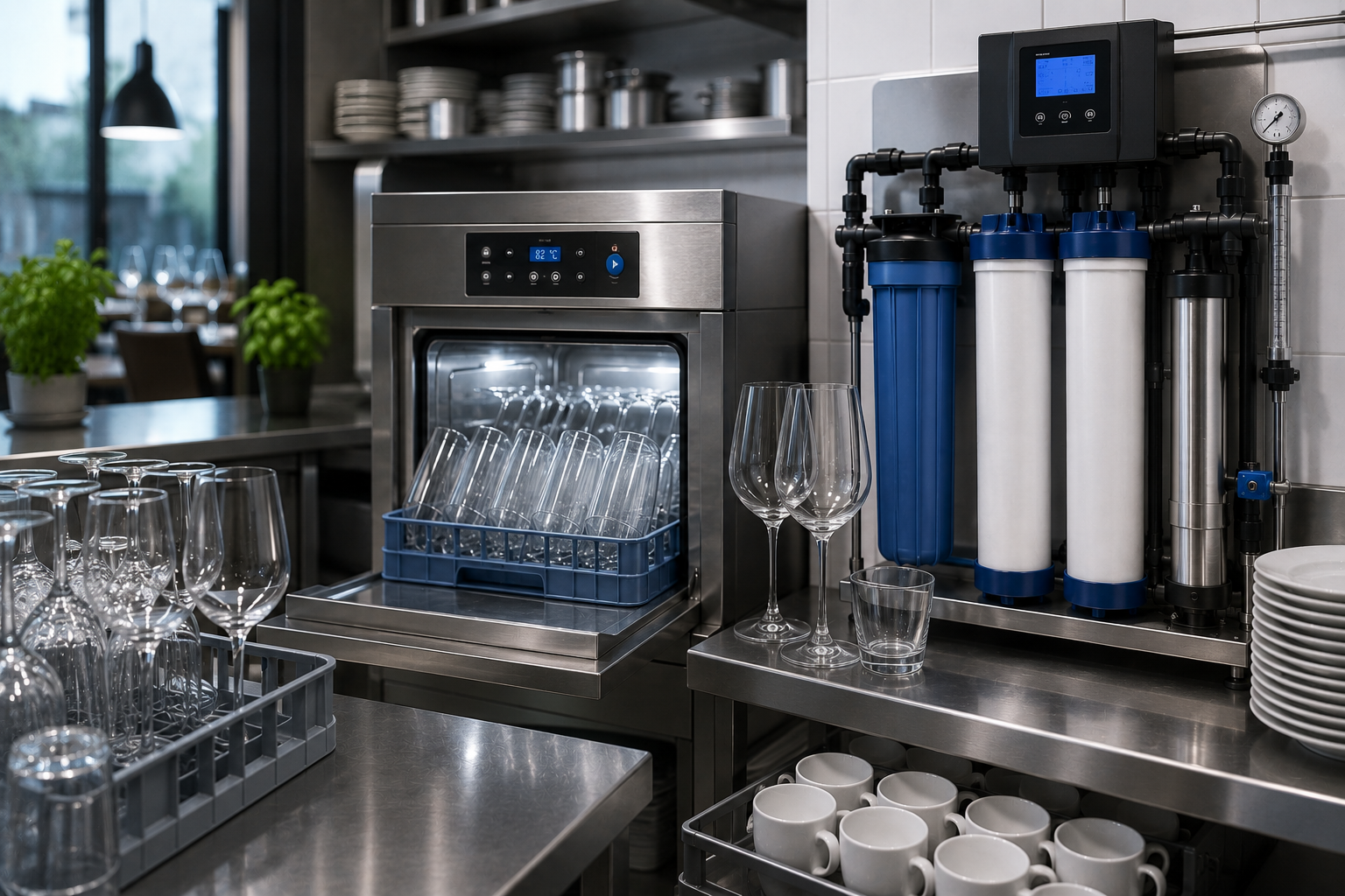 Gläserspülmaschine mit Osmose: Warum Wasserqualität in der Gastronomie entscheidend ist