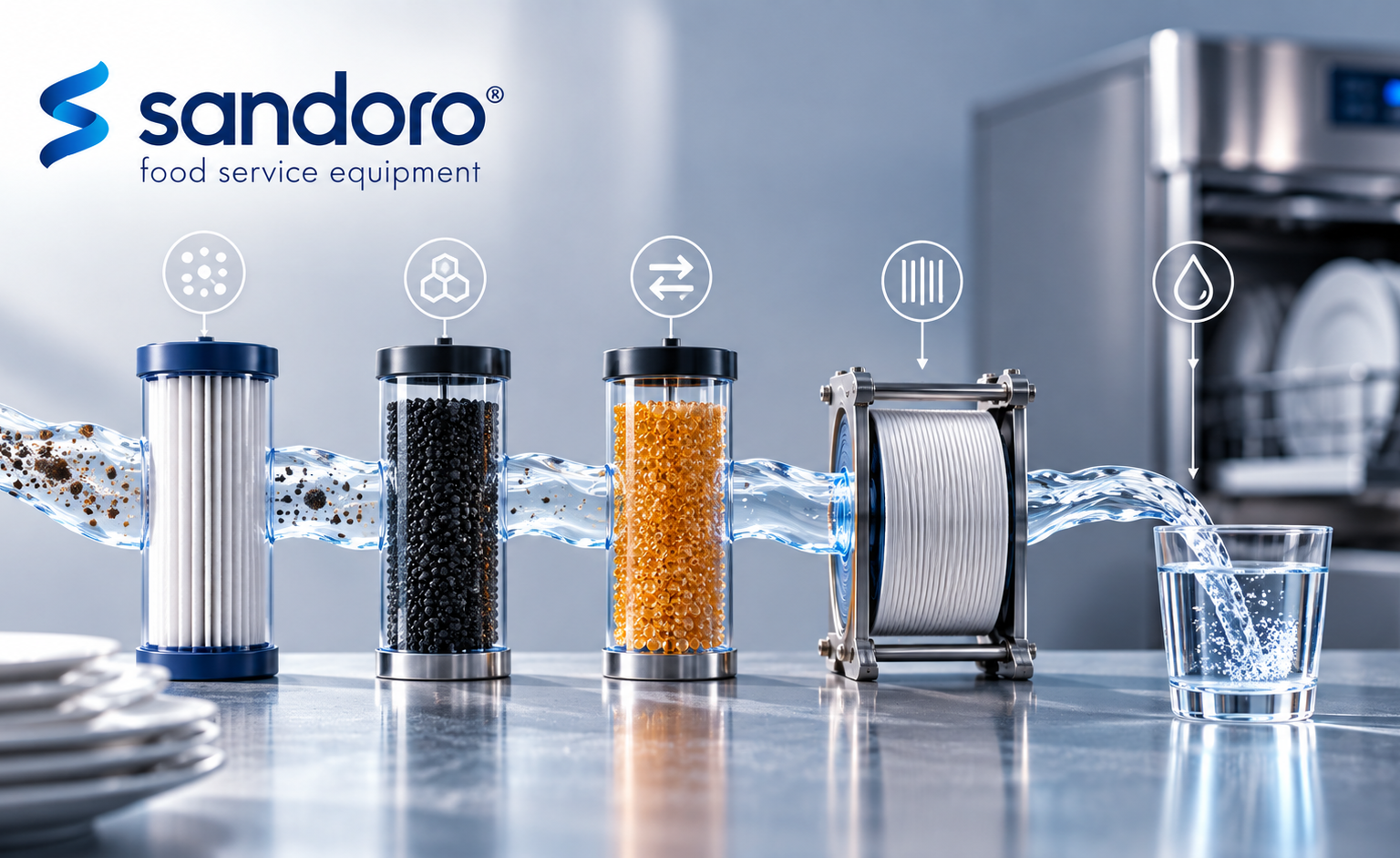 Effiziente Wasseraufbereitung basiert auf unterschiedlichen physikalischen und chemischen Technologien. Dieser Artikel erklärt die Grundlagen moderner Wasseraufbereitung, zeigt die Funktionsweise der wichtigsten Verfahren und ordnet sie im professionellen Einsatz in Gastronomie und Großküchen ein.