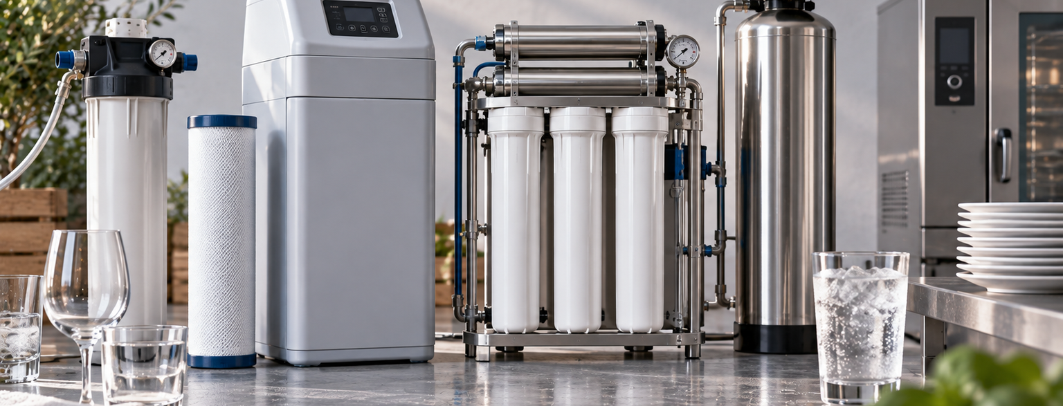 Die Wasseraufbereitung umfasst verschiedene Verfahren, die je nach Wasserqualität und Einsatzbereich unterschiedliche Vorteile bieten. Dieser Artikel gibt einen Überblick über die wichtigsten Arten der Wasseraufbereitung und zeigt, wann sich Vollentsalzung, Teilentsalzung, Osmose oder Wasserfilter für Gastronomiebetriebe eignen.