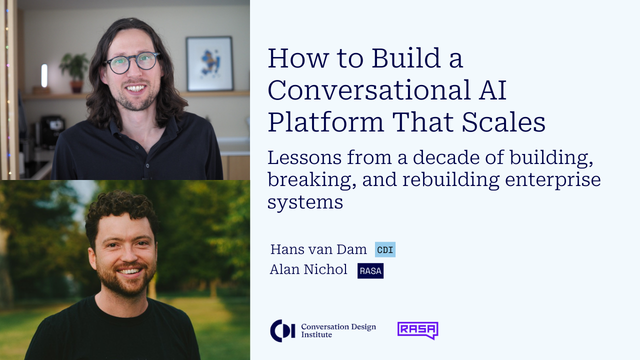 How to Build a Conversational AI Platform That Scales