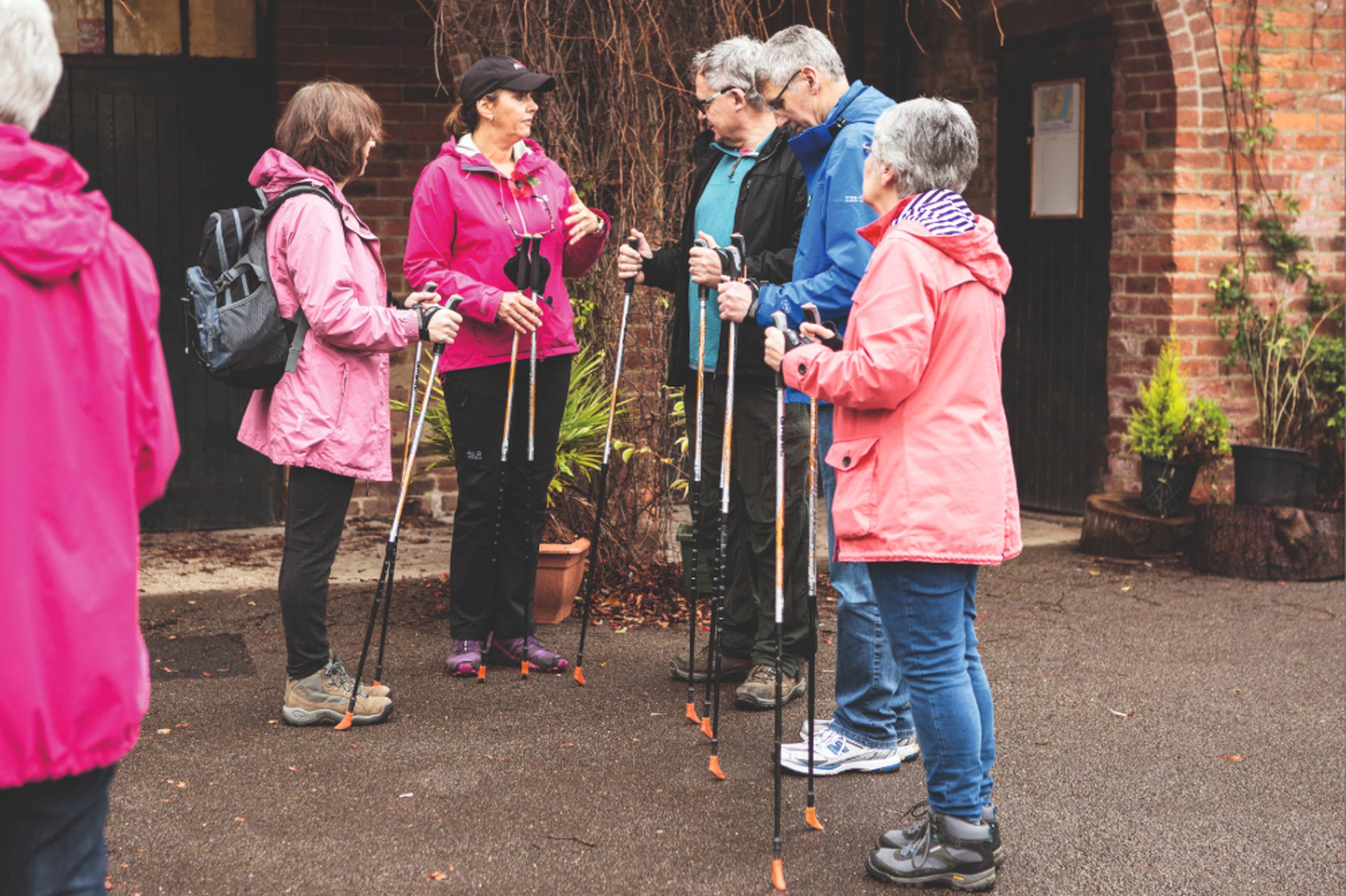 Members Nordic walking in York