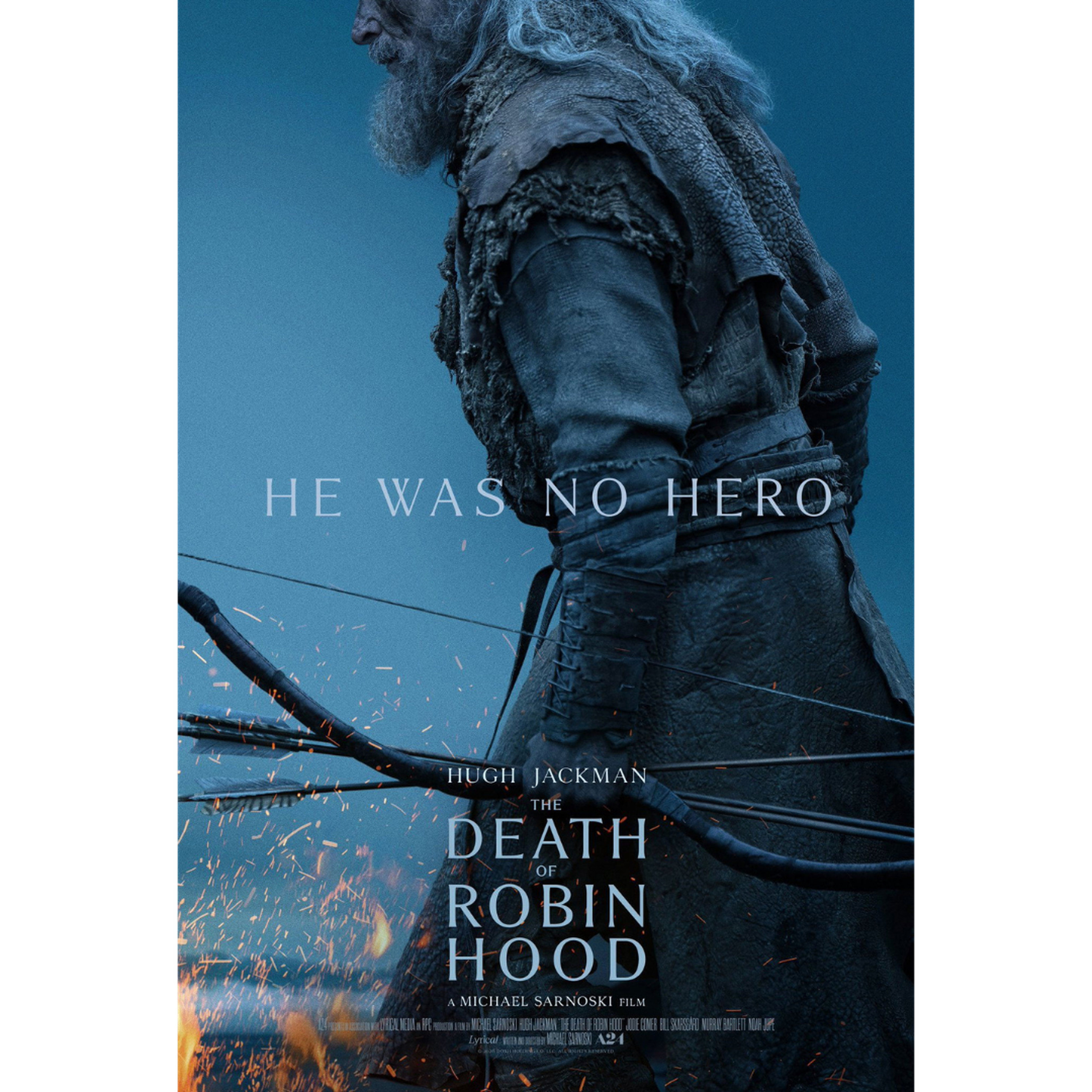 Poster for The Death of Robin Hood, featuring Robin Hood in a dark, dramatic medieval setting.
