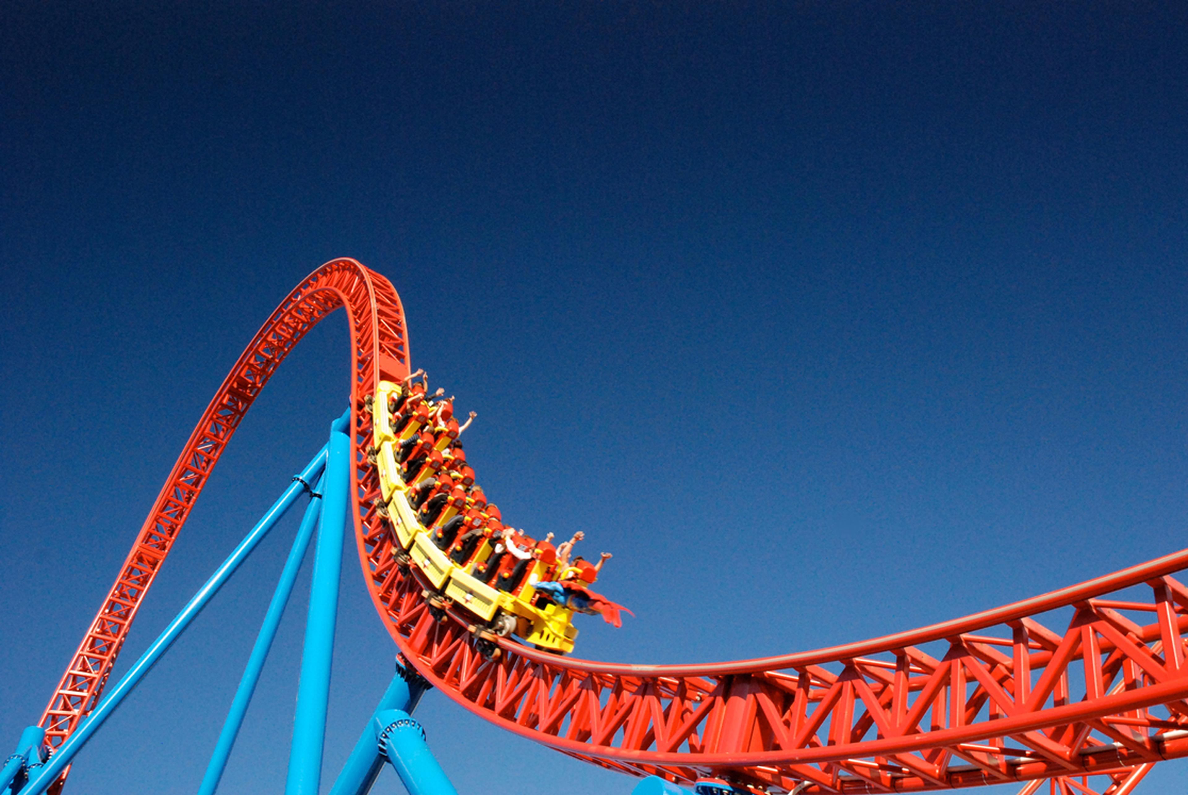 Roller coaster scene