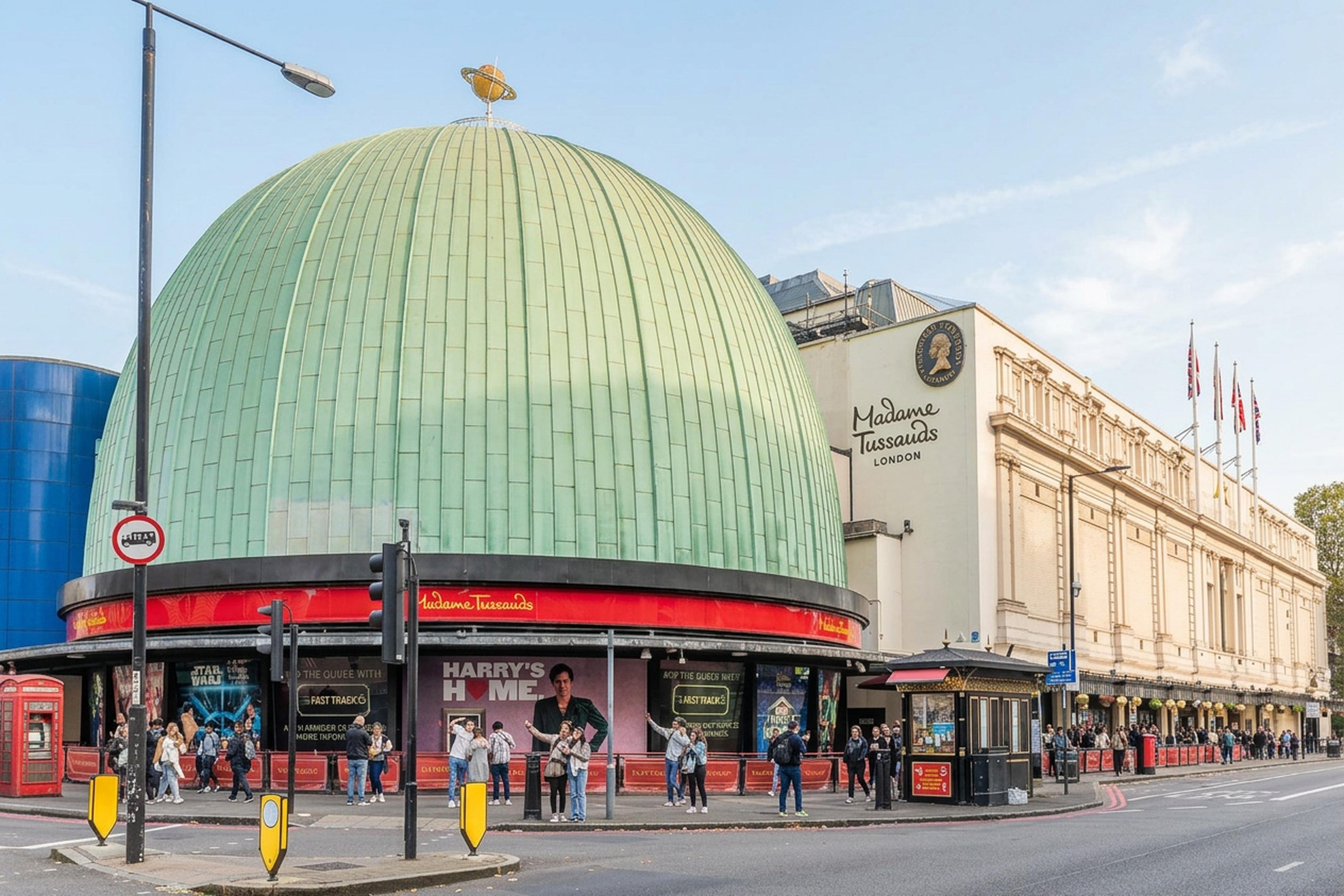View of Madame Tussauds, London.