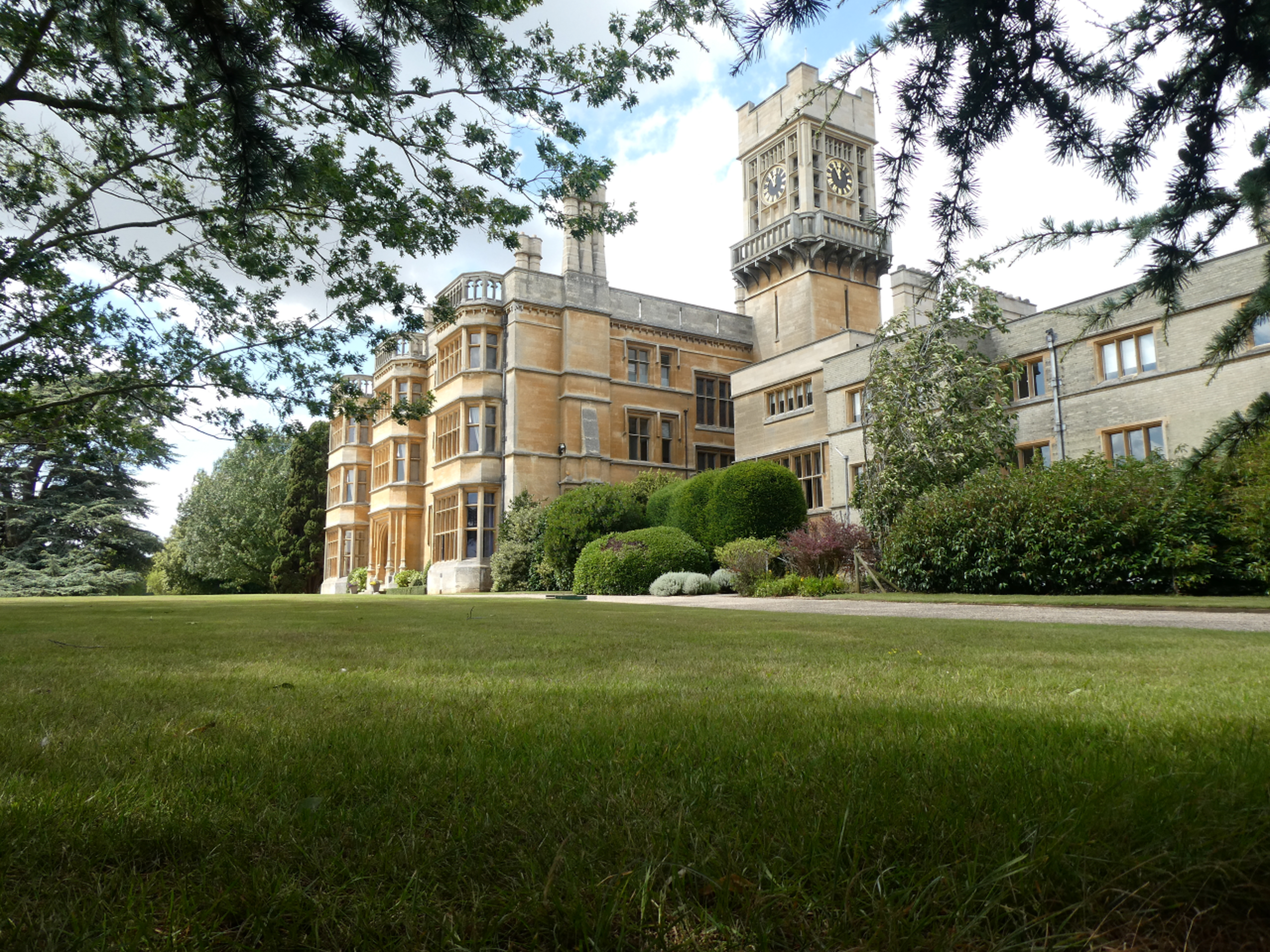Shuttleworth House surrounded by lawn