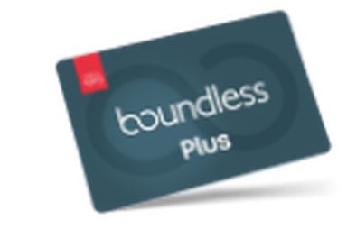 Boundless Plus membership card