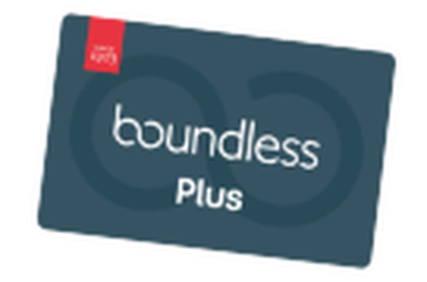 Boundless Plus membership card