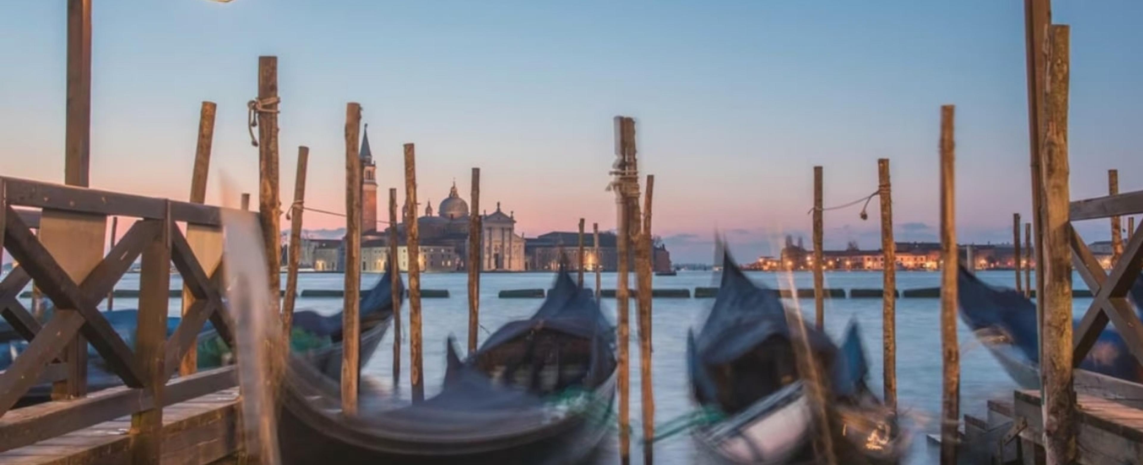 Selection of boats in Venice