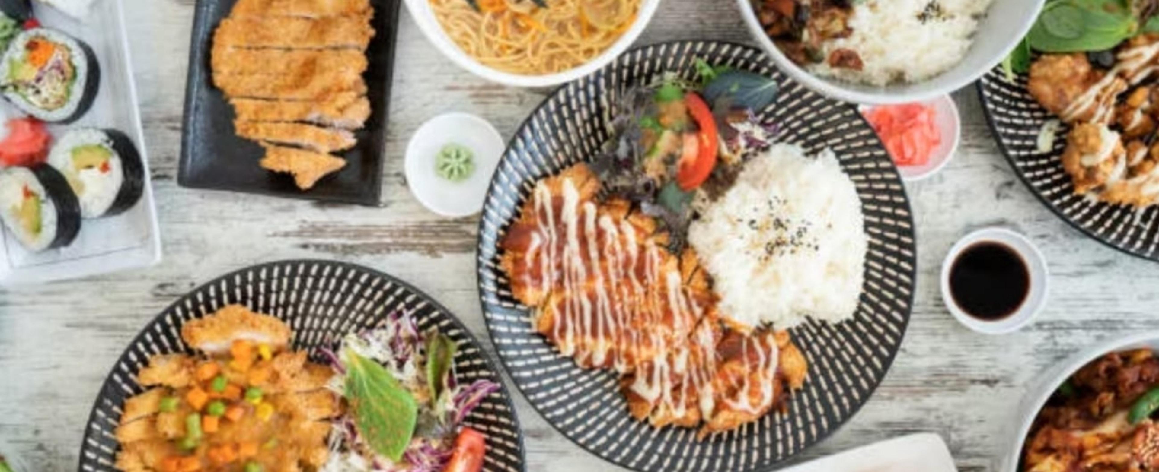 Selection of Japanese food