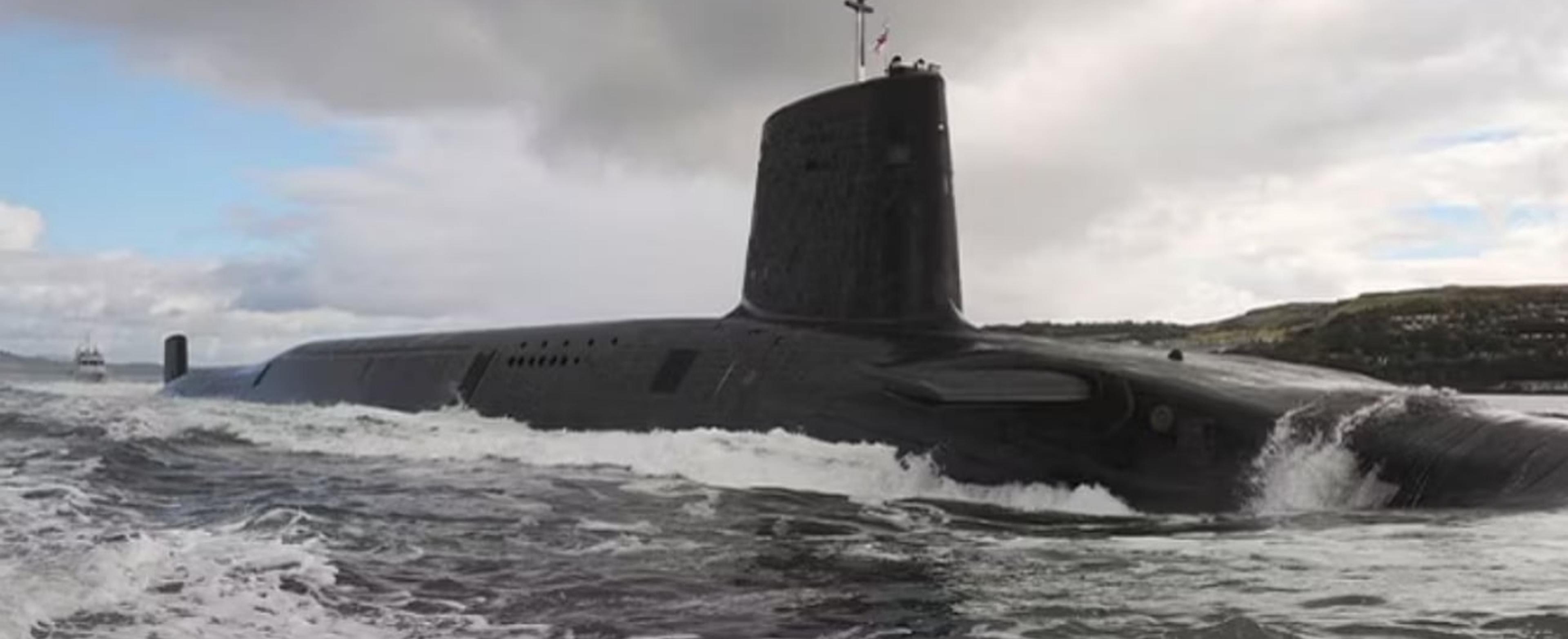 Submarine at sea