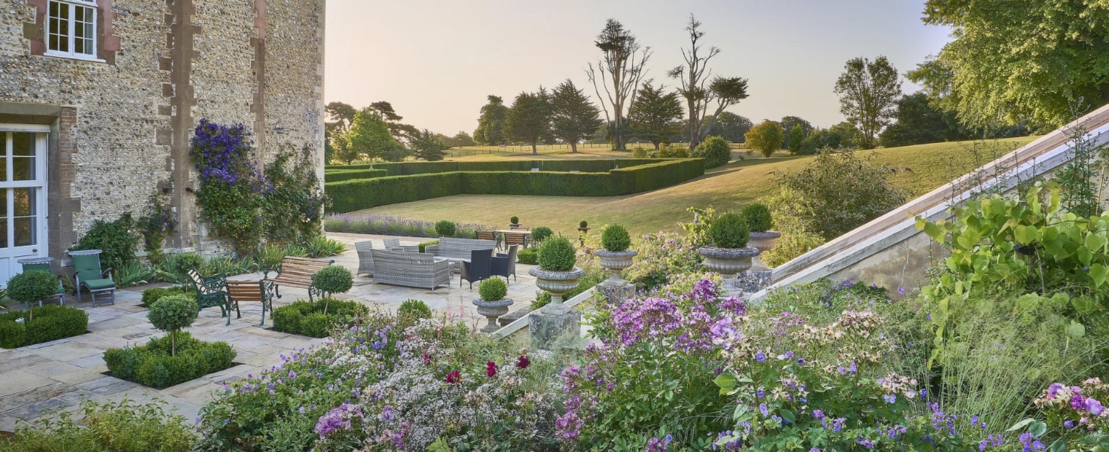 Landscaped English garden