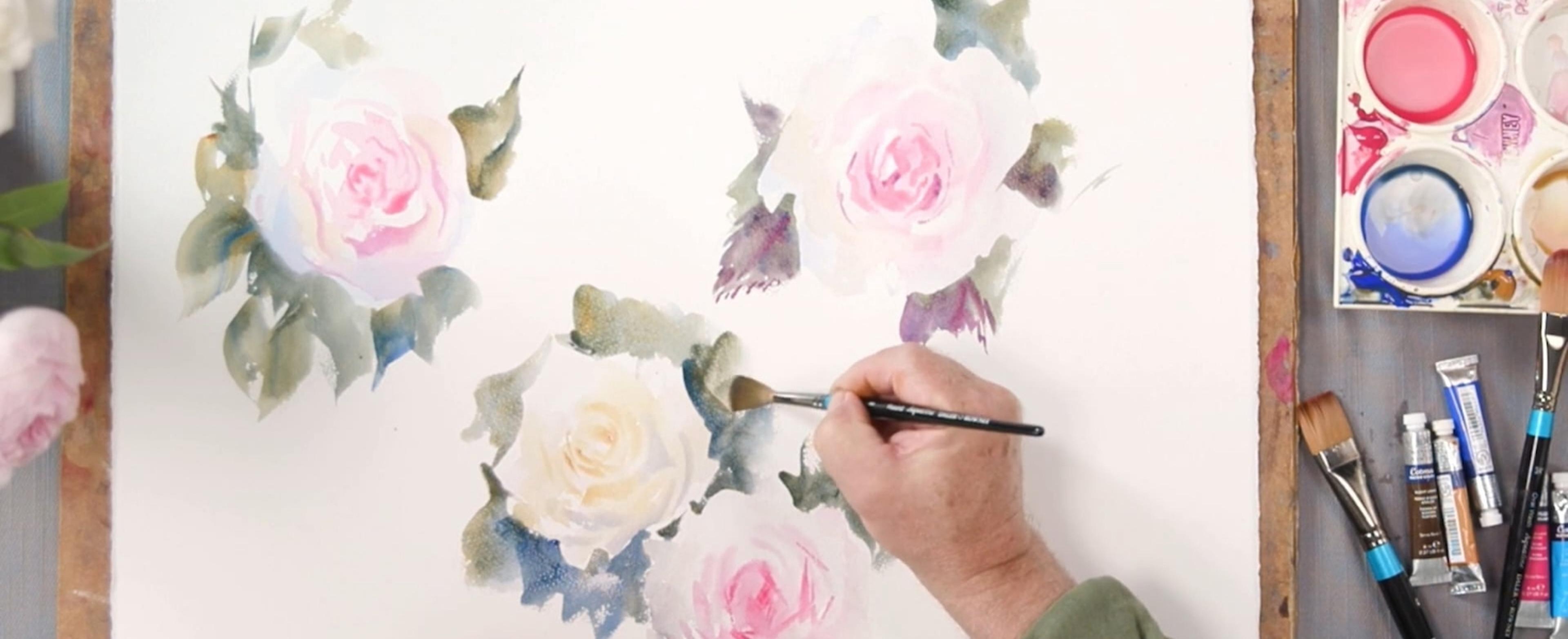 Painting watercolours