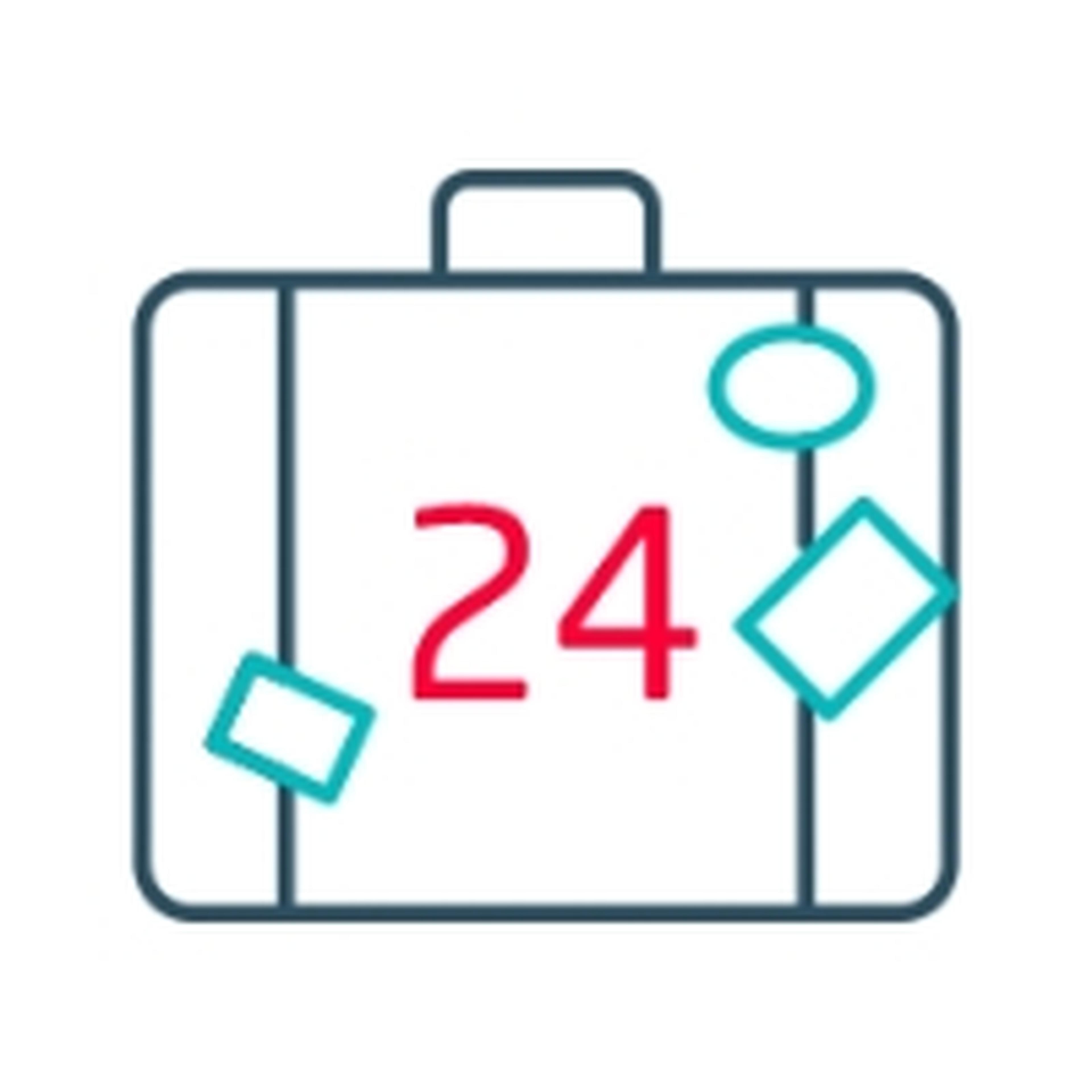 24 days annual leave icon