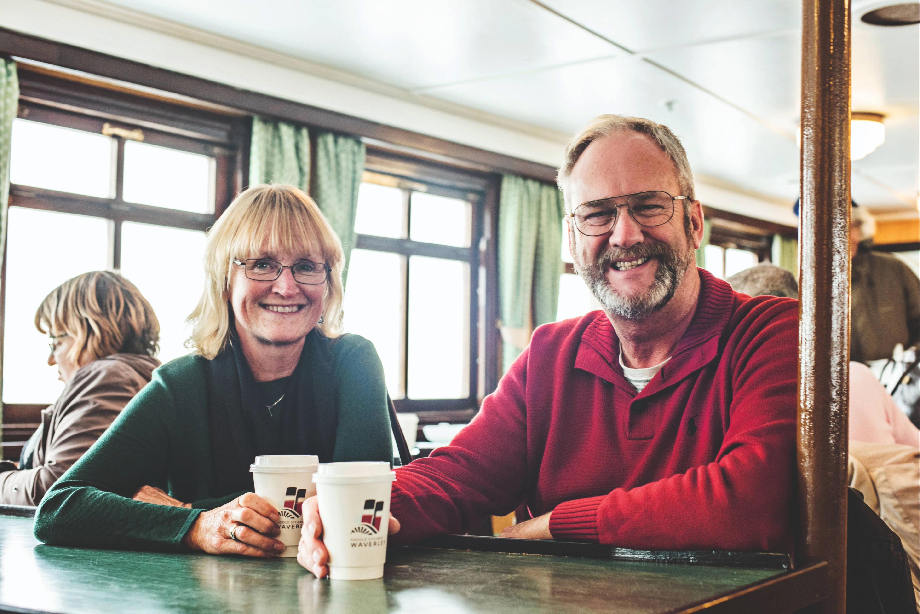 Couple on social break