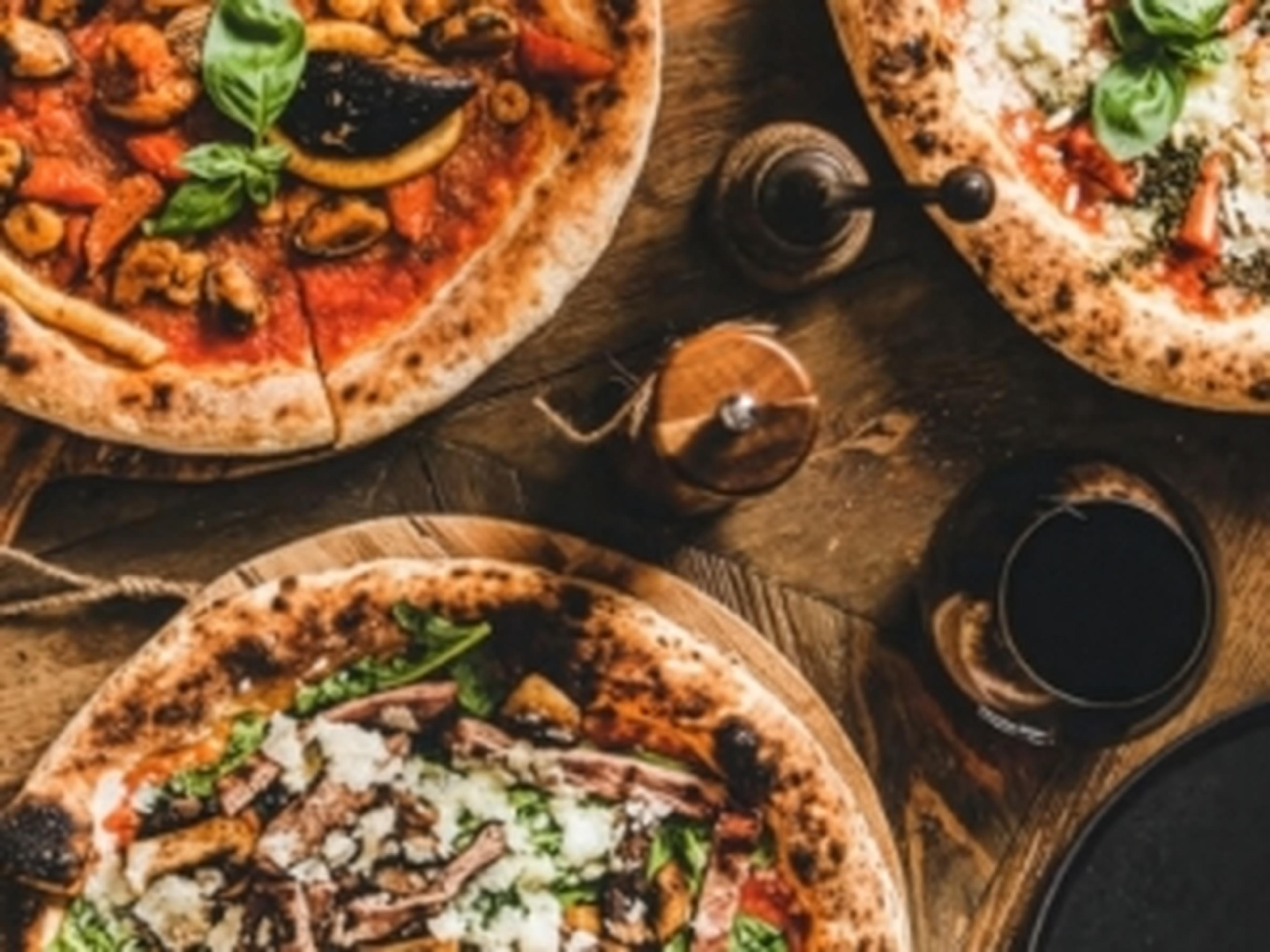 selection of pizzas