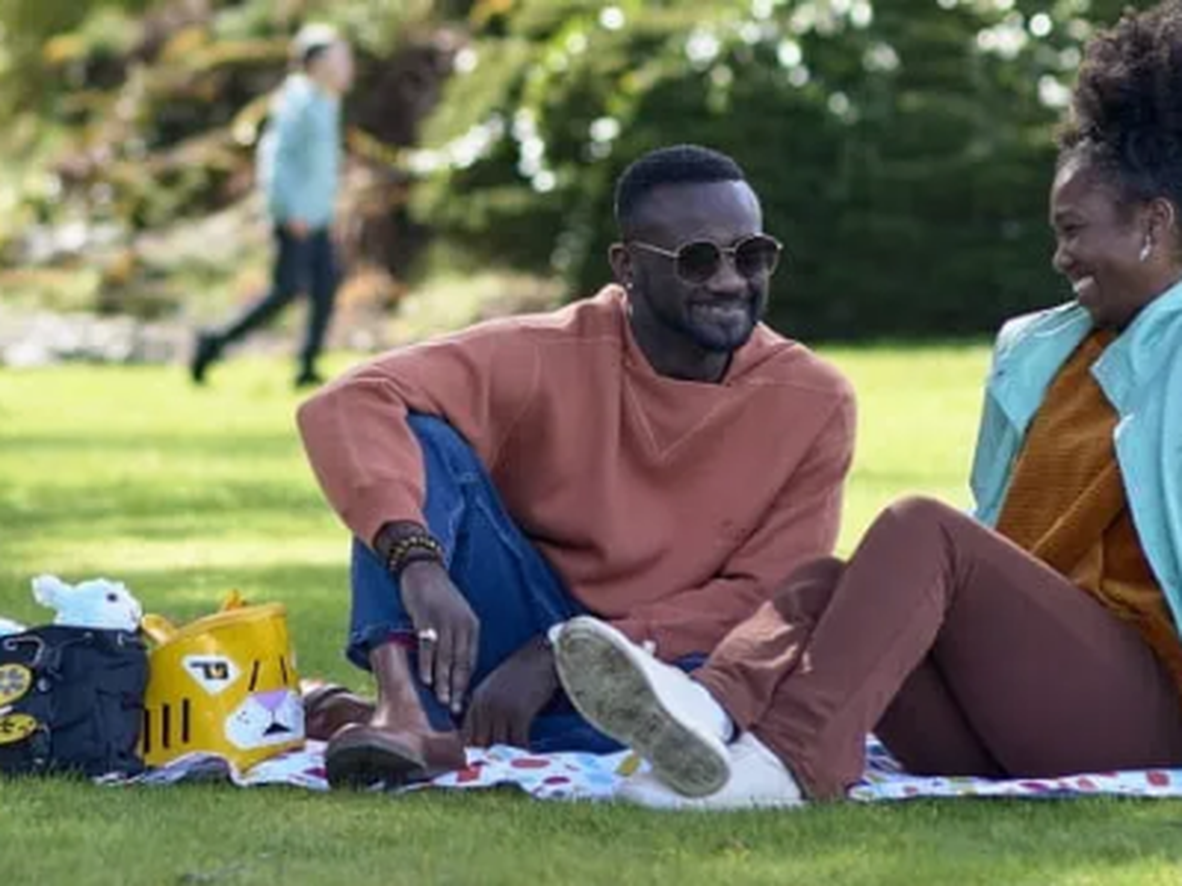 Couple having a picnic