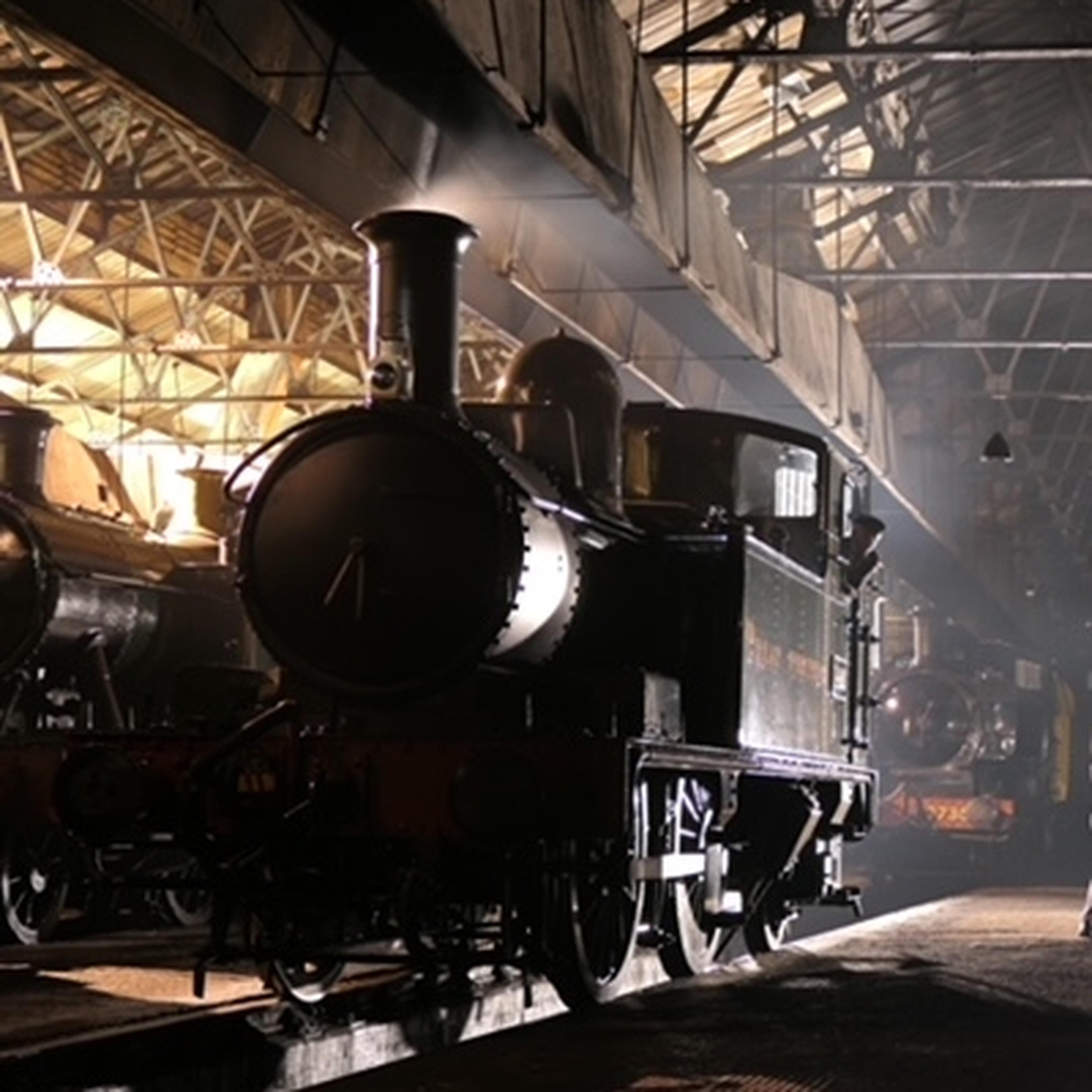 Steam locomotive at Barrow Hill Roundhouse