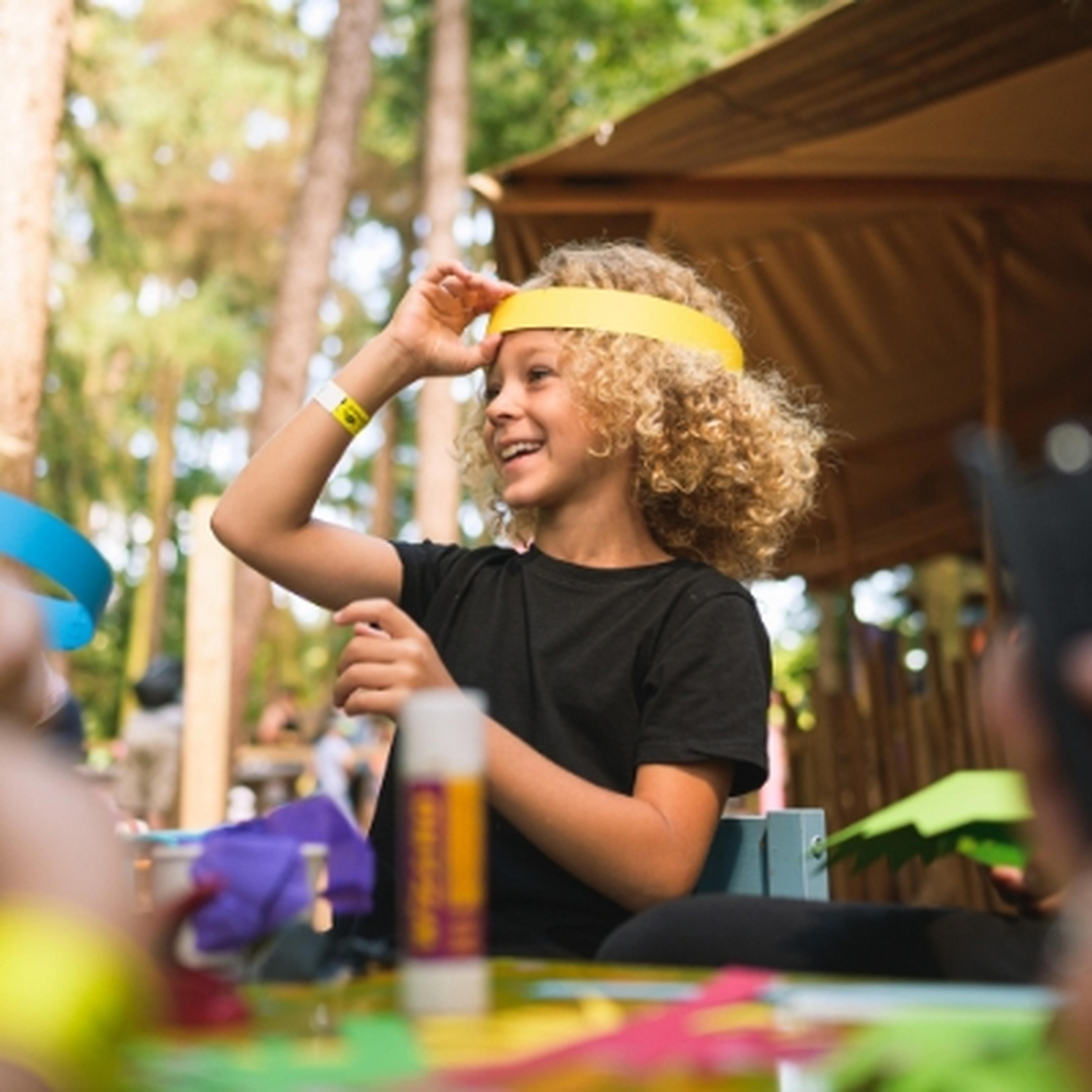 children craft making at beWILDerwood Norfolk