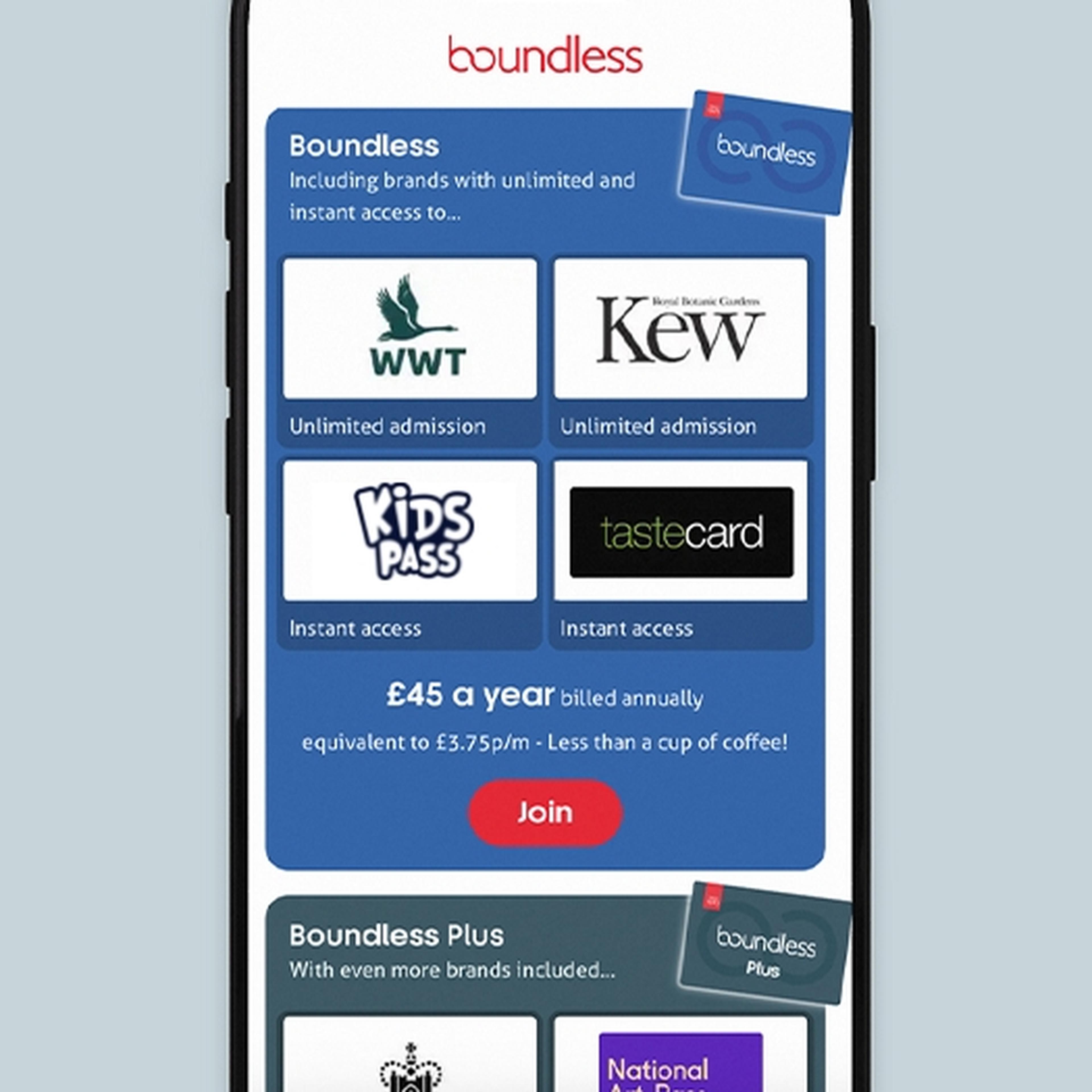 Boundless membership options