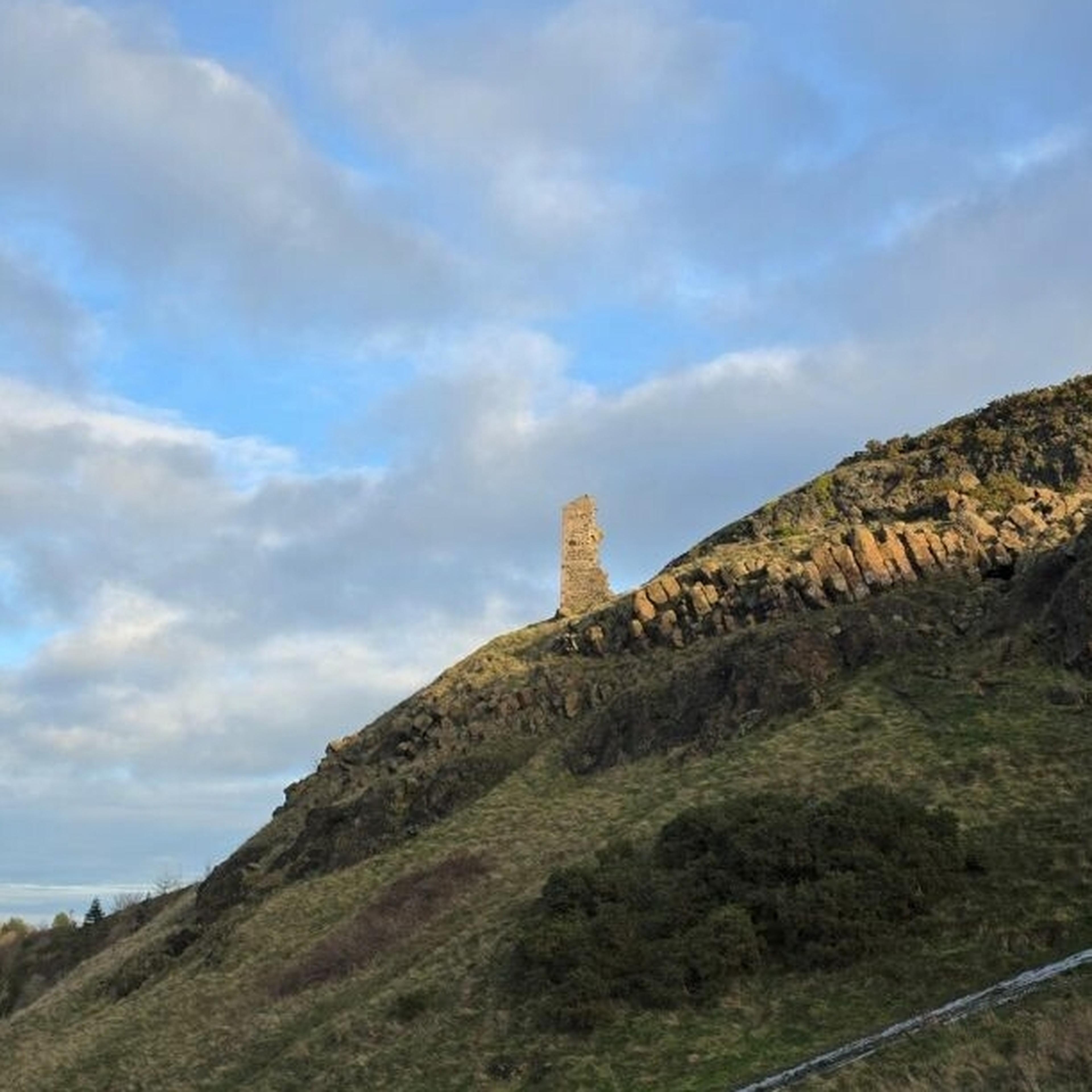 Ruin on a hillside