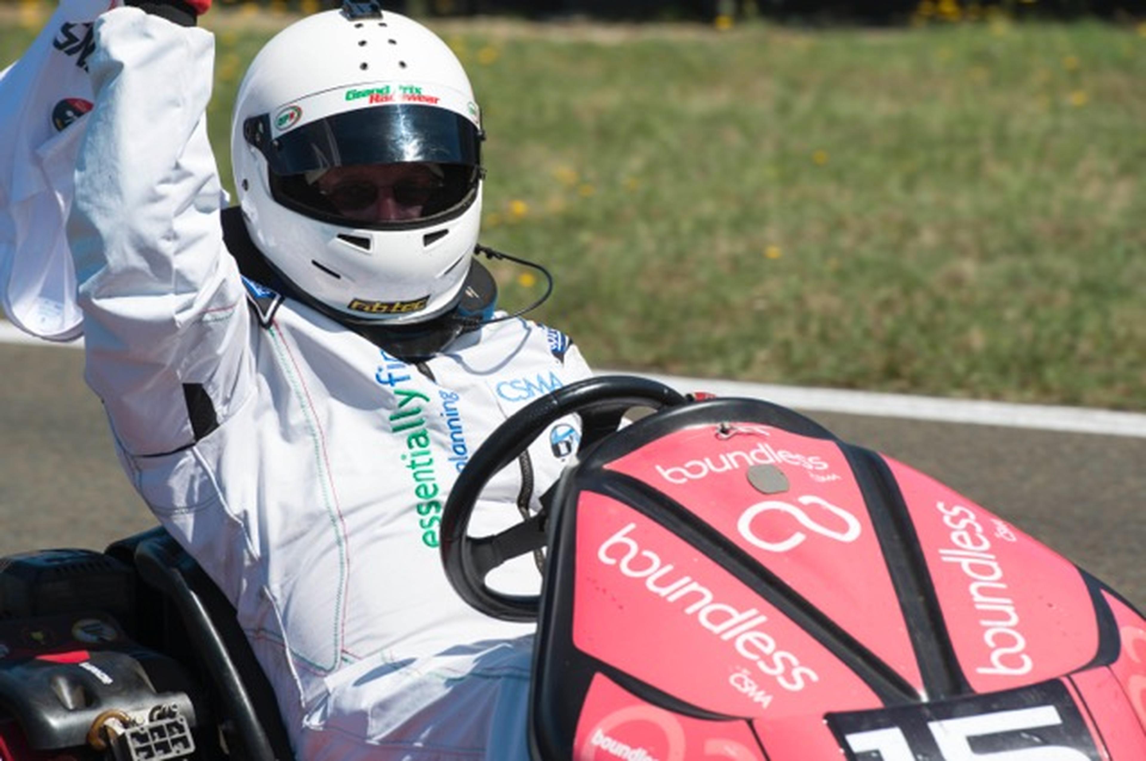 Boundless member at Le Mans Karting event 2018