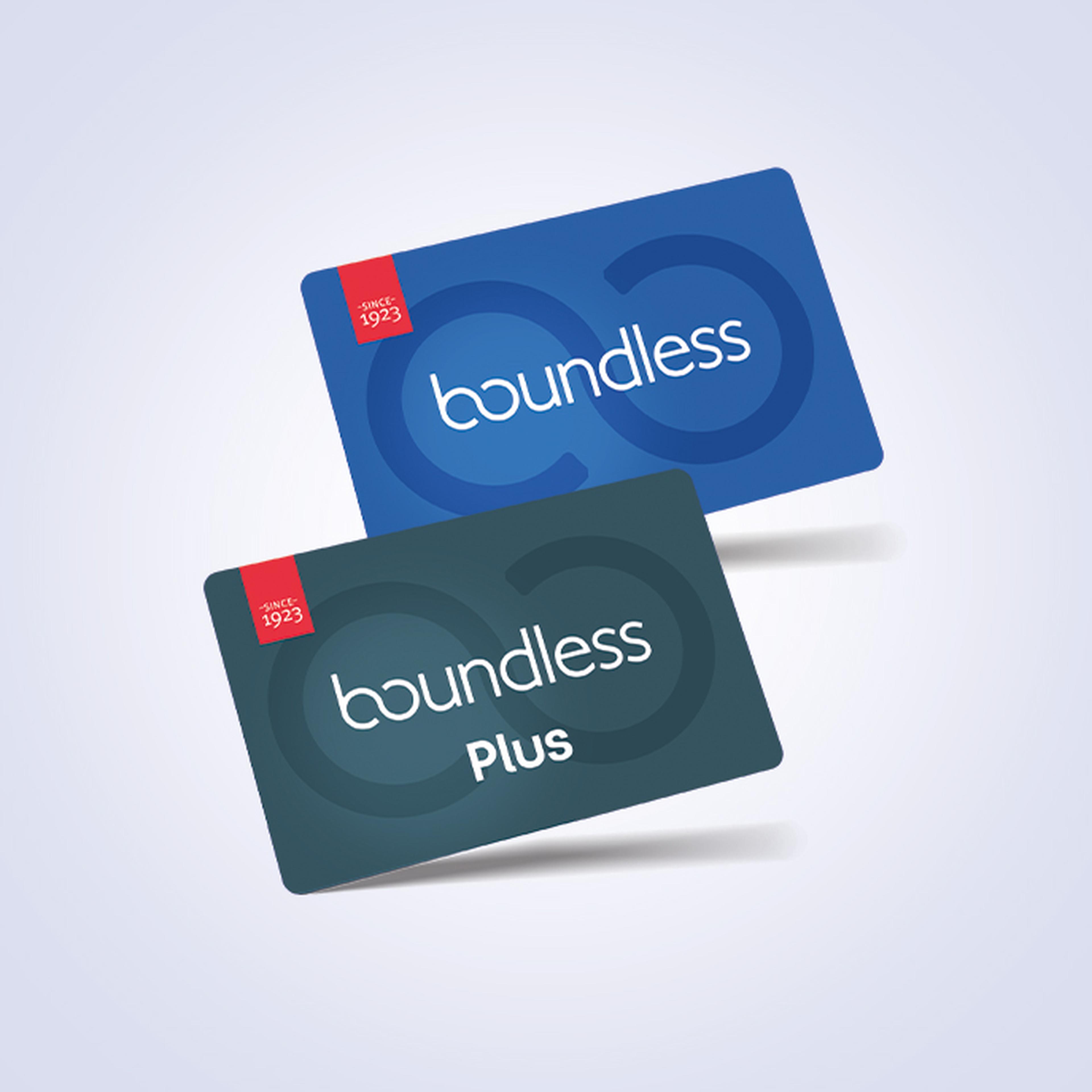 Two boundless membership cards