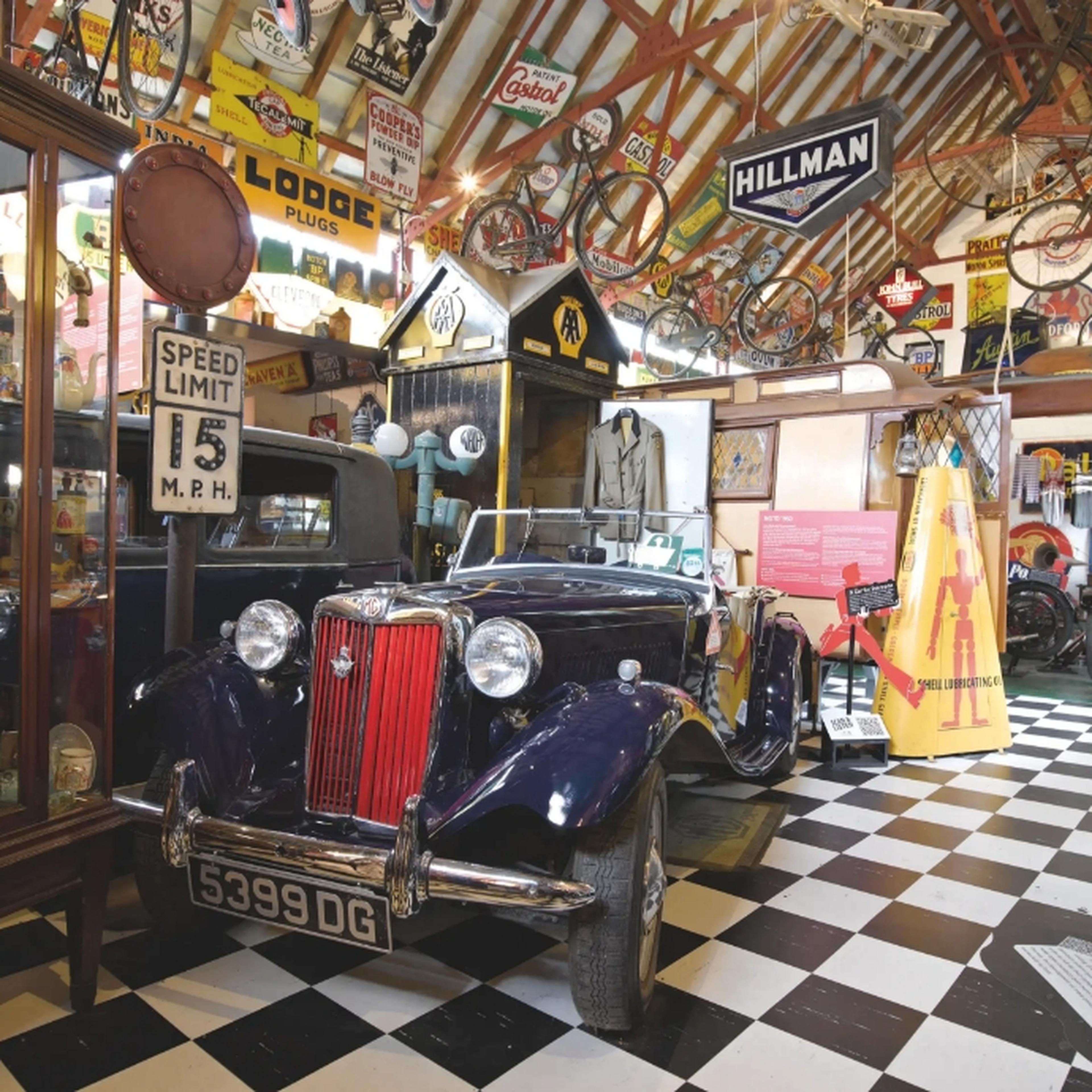 Classic car in Cotswold Motoring Museum