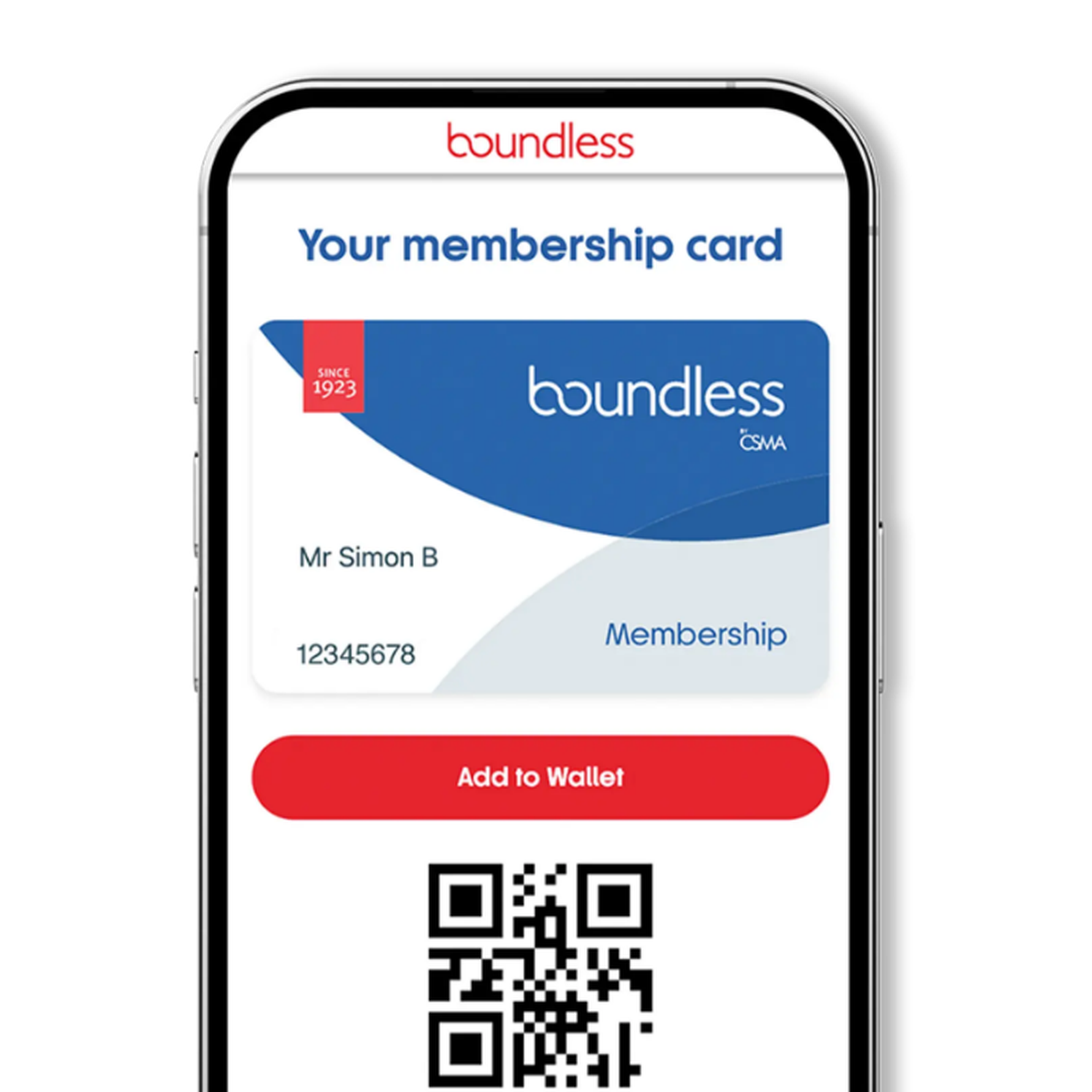 Your membership card