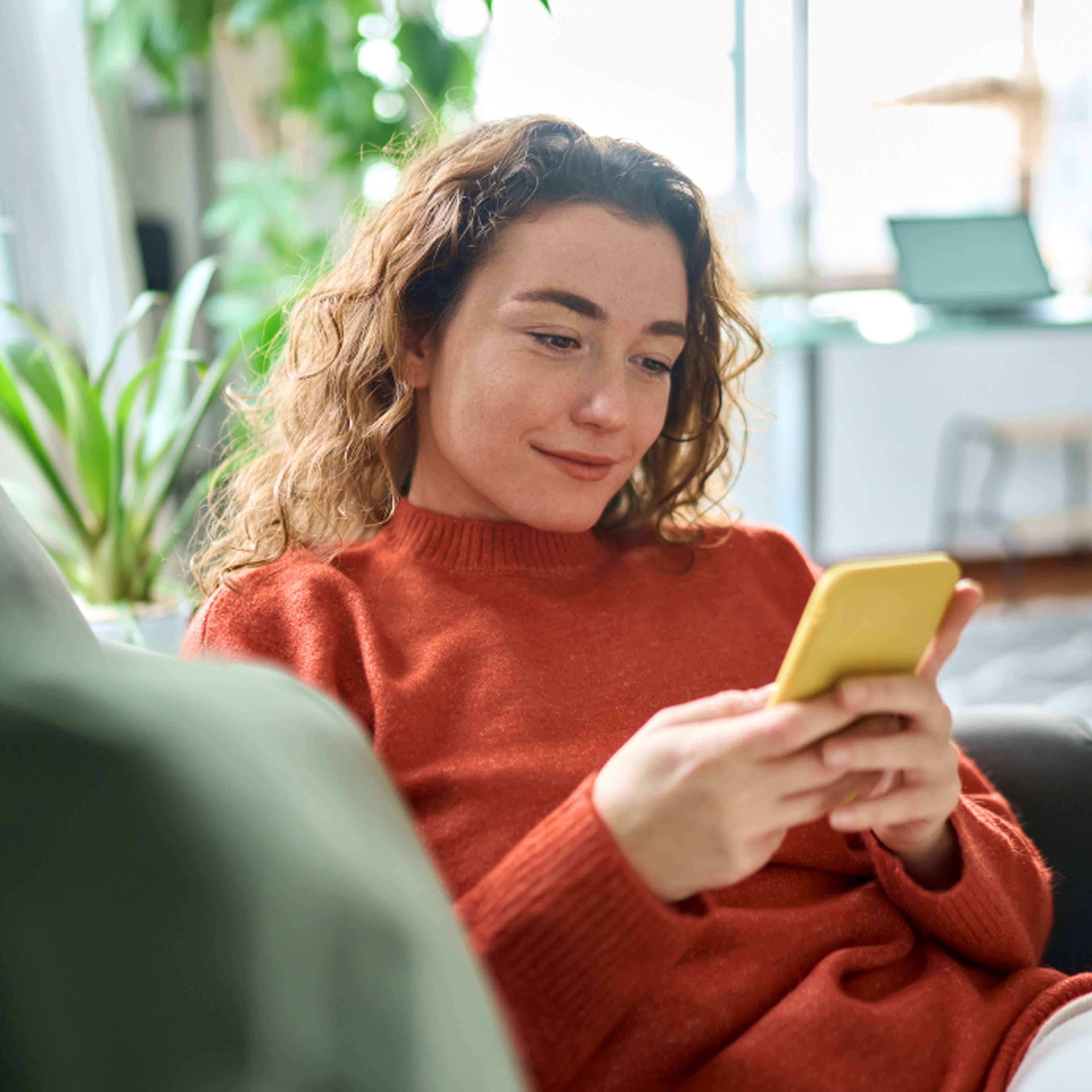 Woman on mobile phone