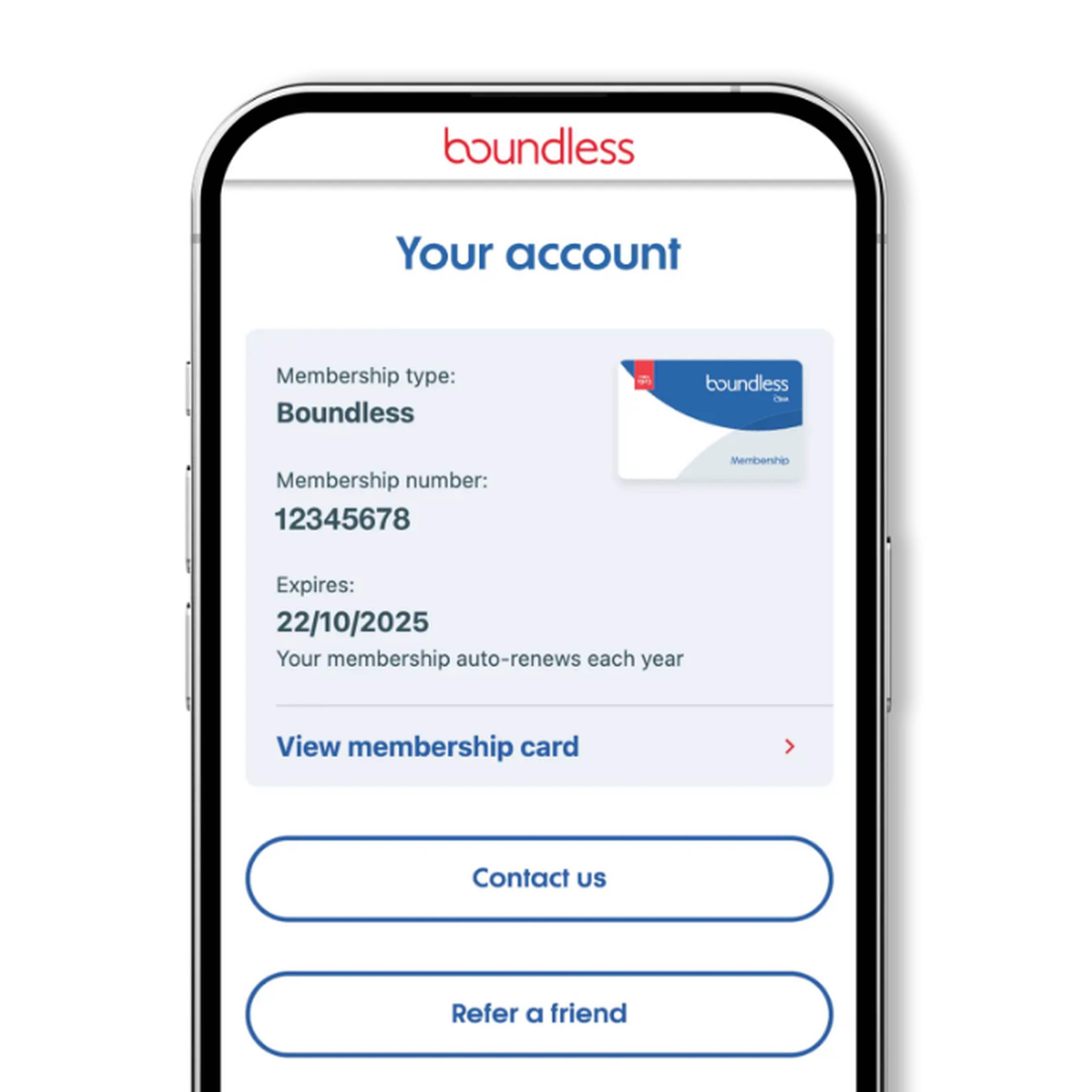Your account