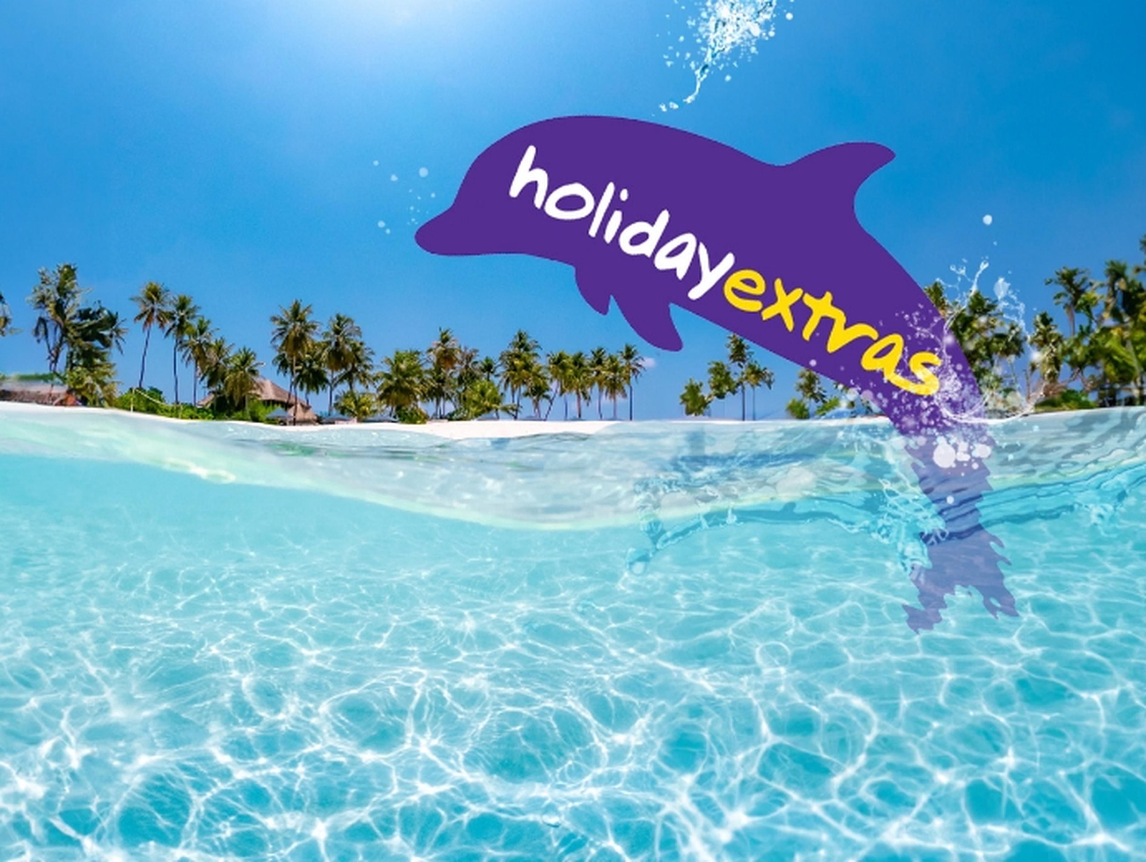 Holiday Extras dolphin in a swimming pool
