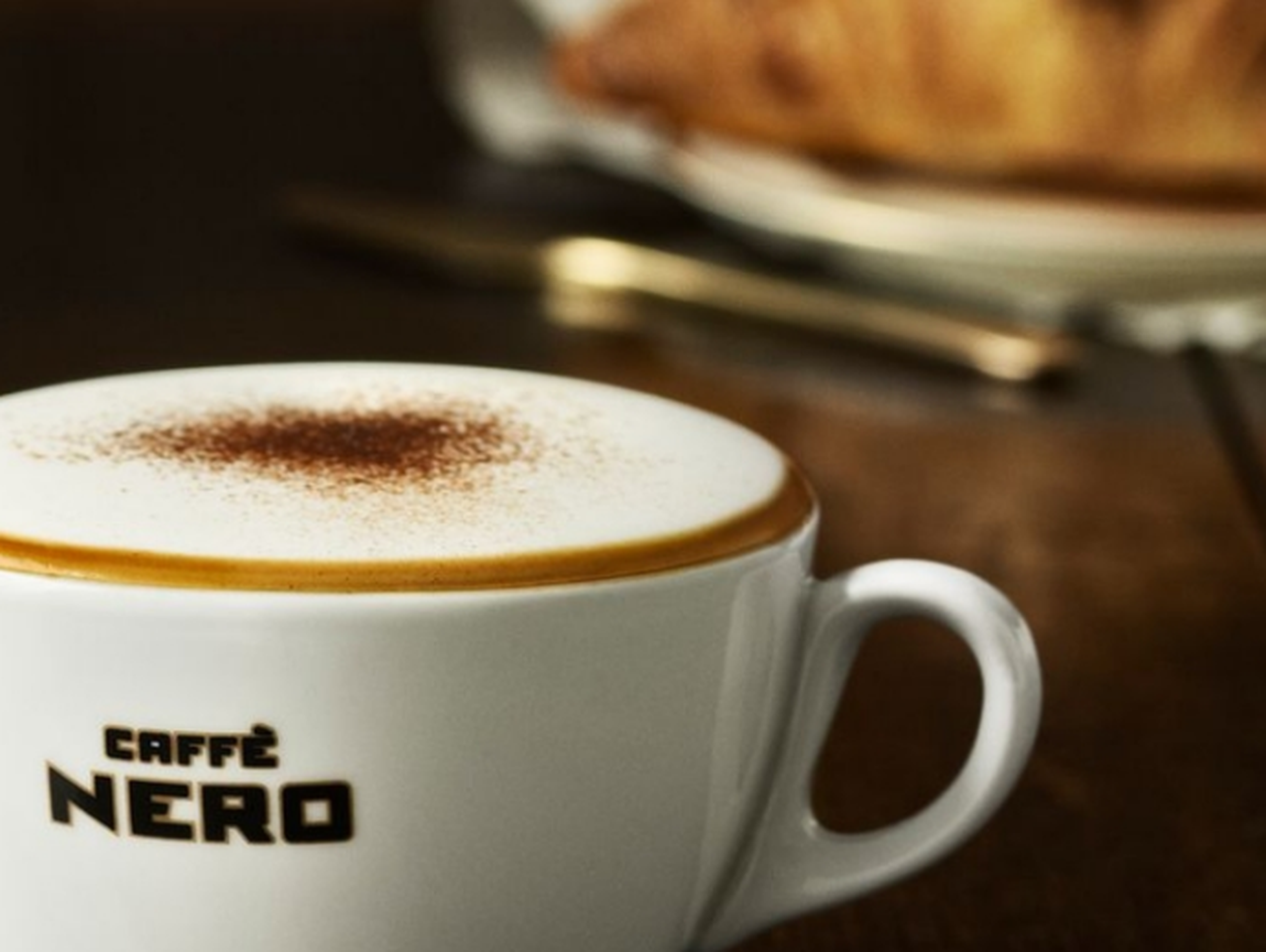 Close up of a Caffe Nero coffee cup