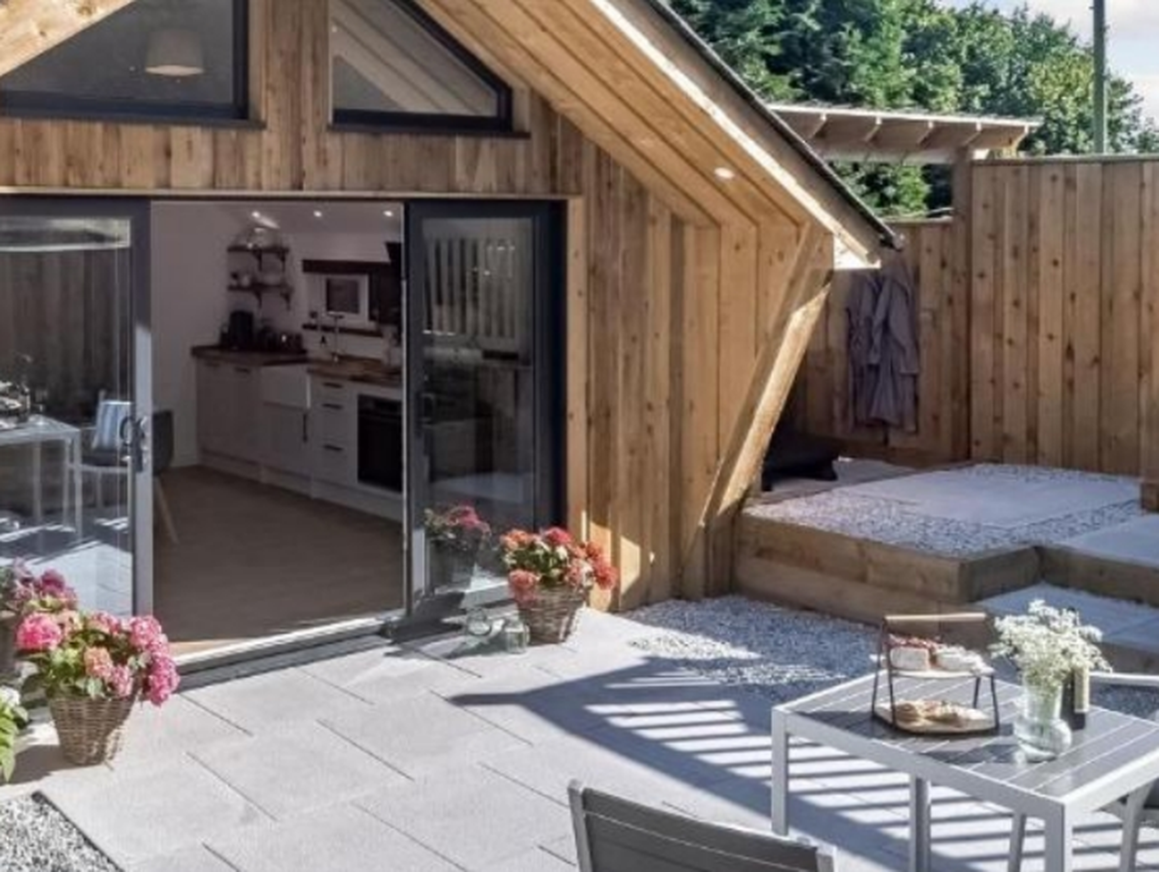 Exterior view of a holiday cottage