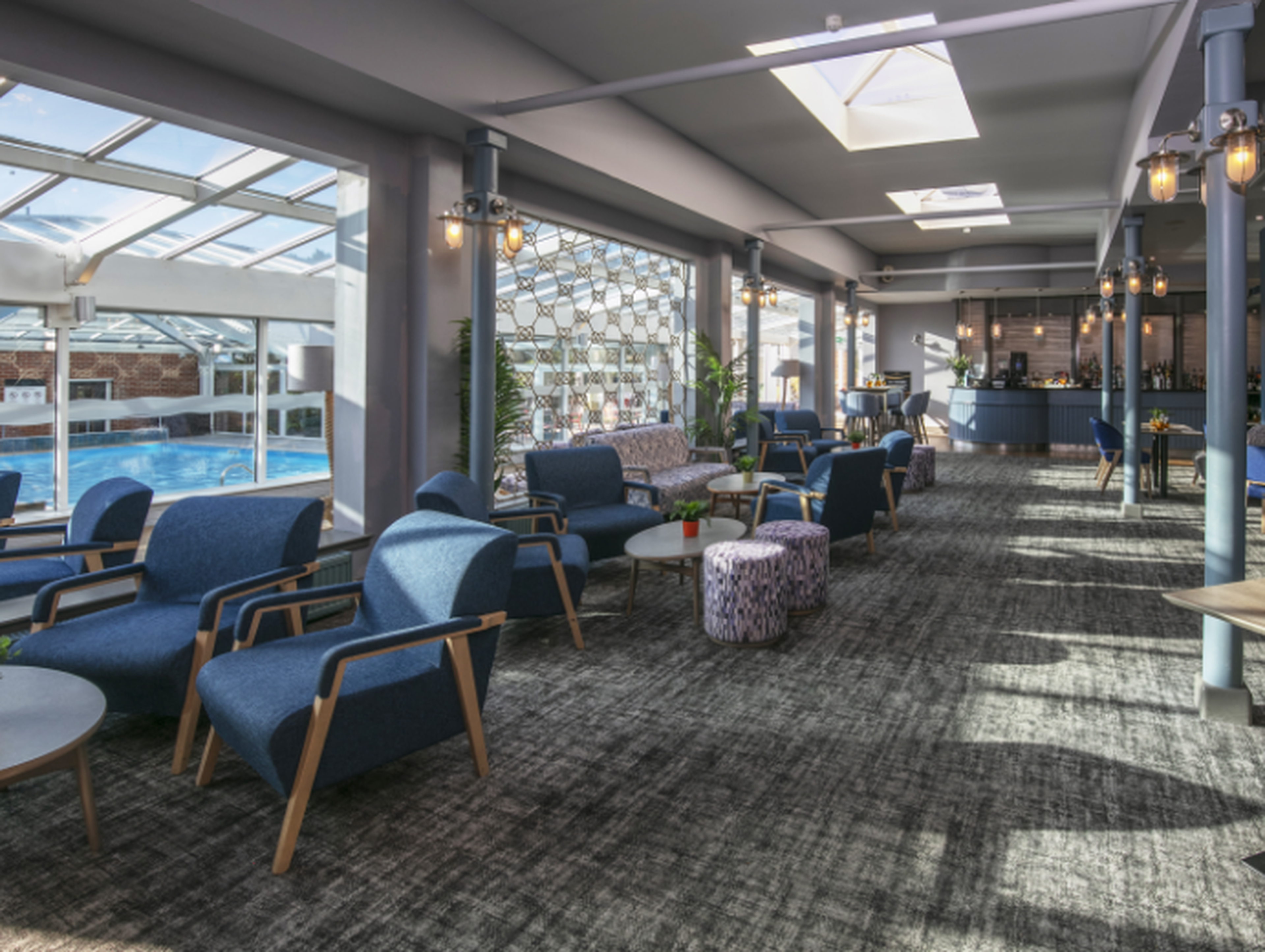 Lounge and bar of Bournemouth Westcliff Hotel