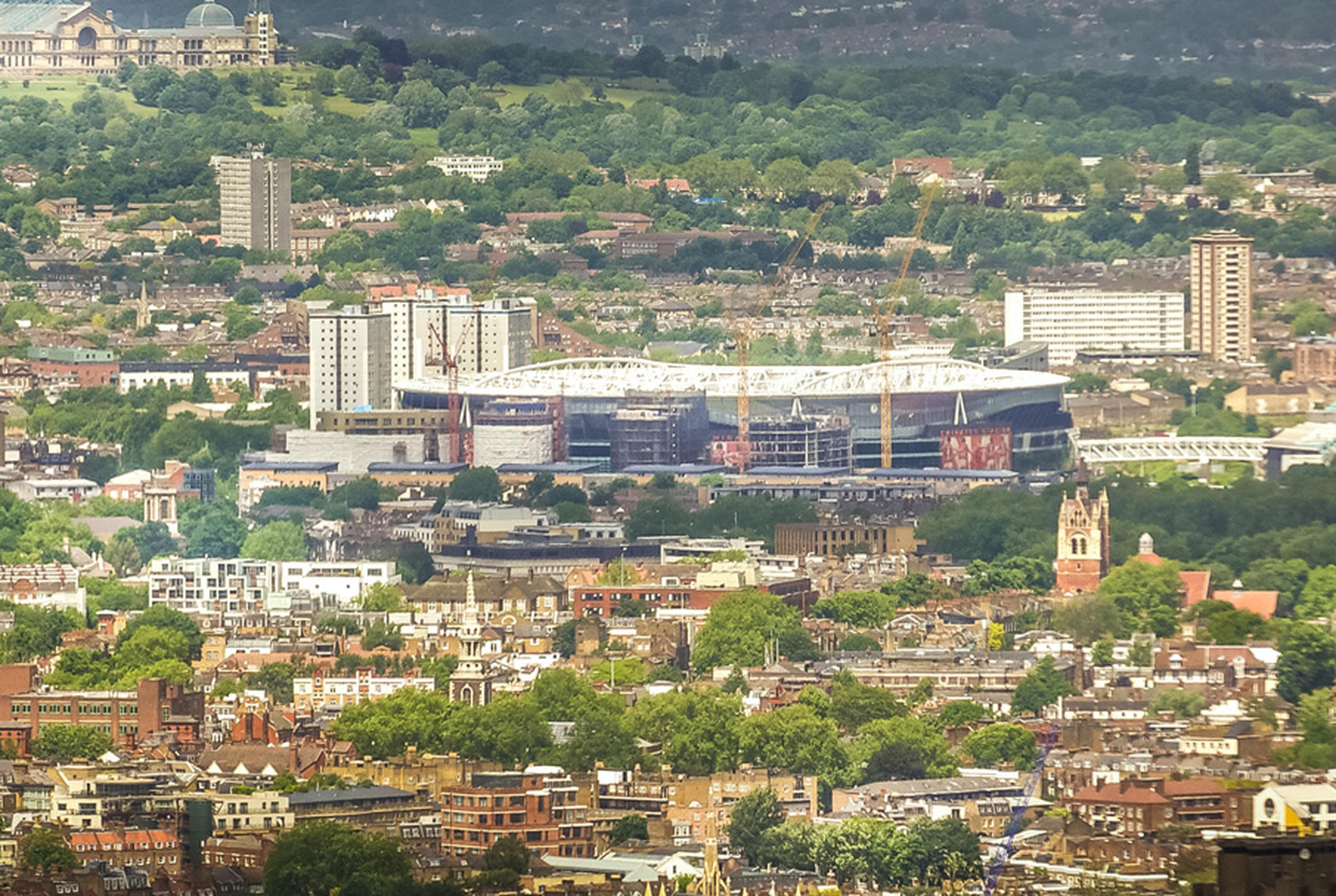 View of the Emirates stadium, London.
