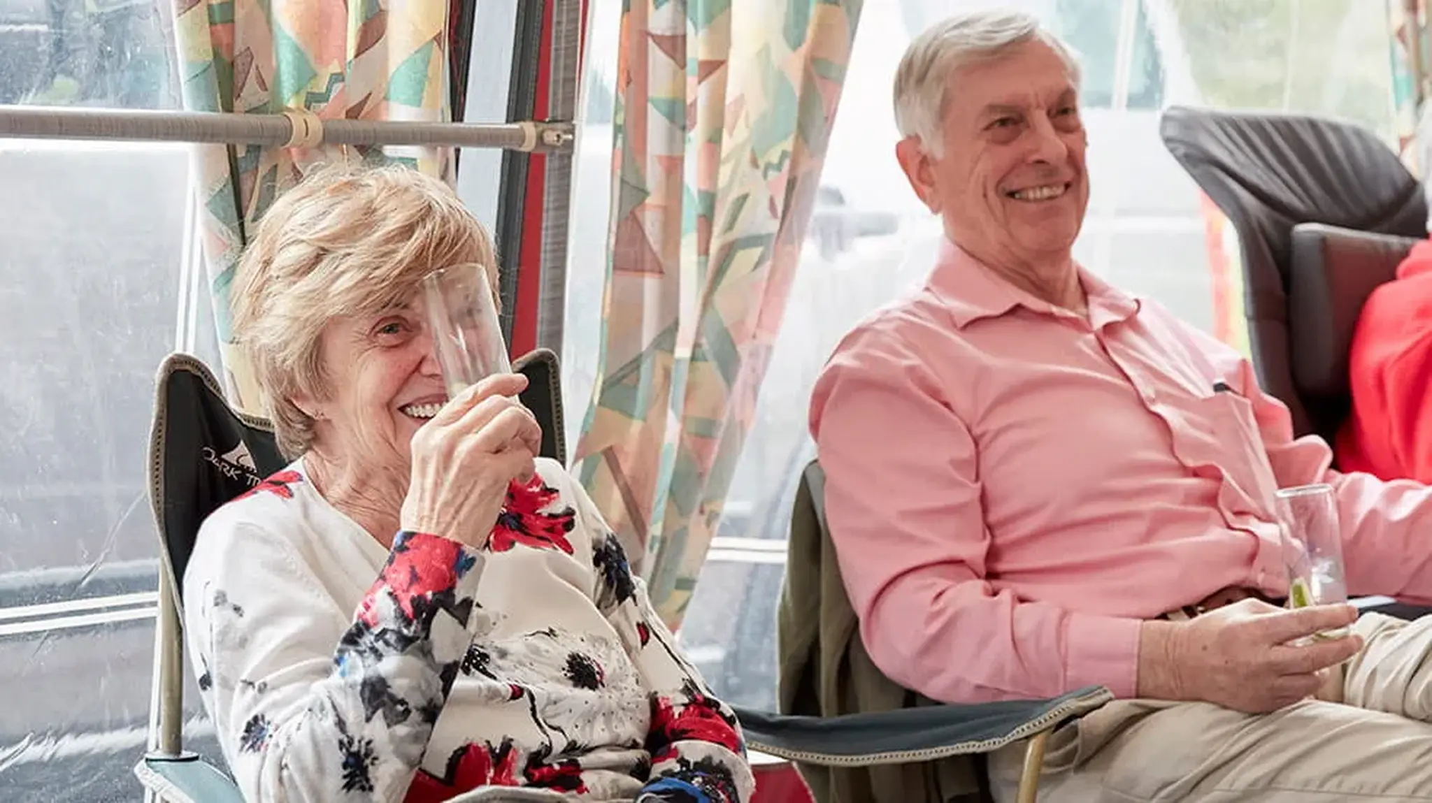 Camping-caravanning-rally-group-at-Whitemead-socialising