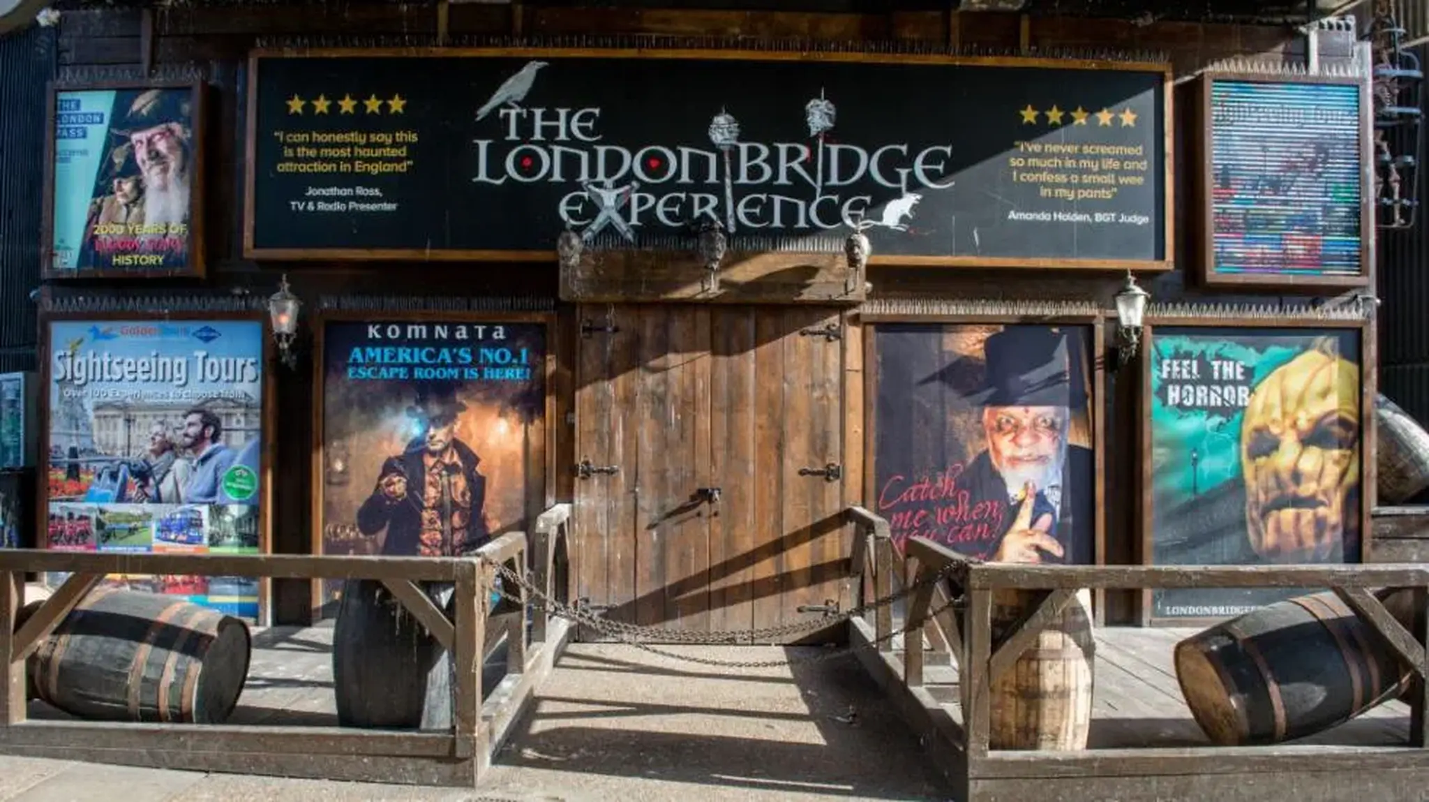 Entrance to The London Bridge Experience