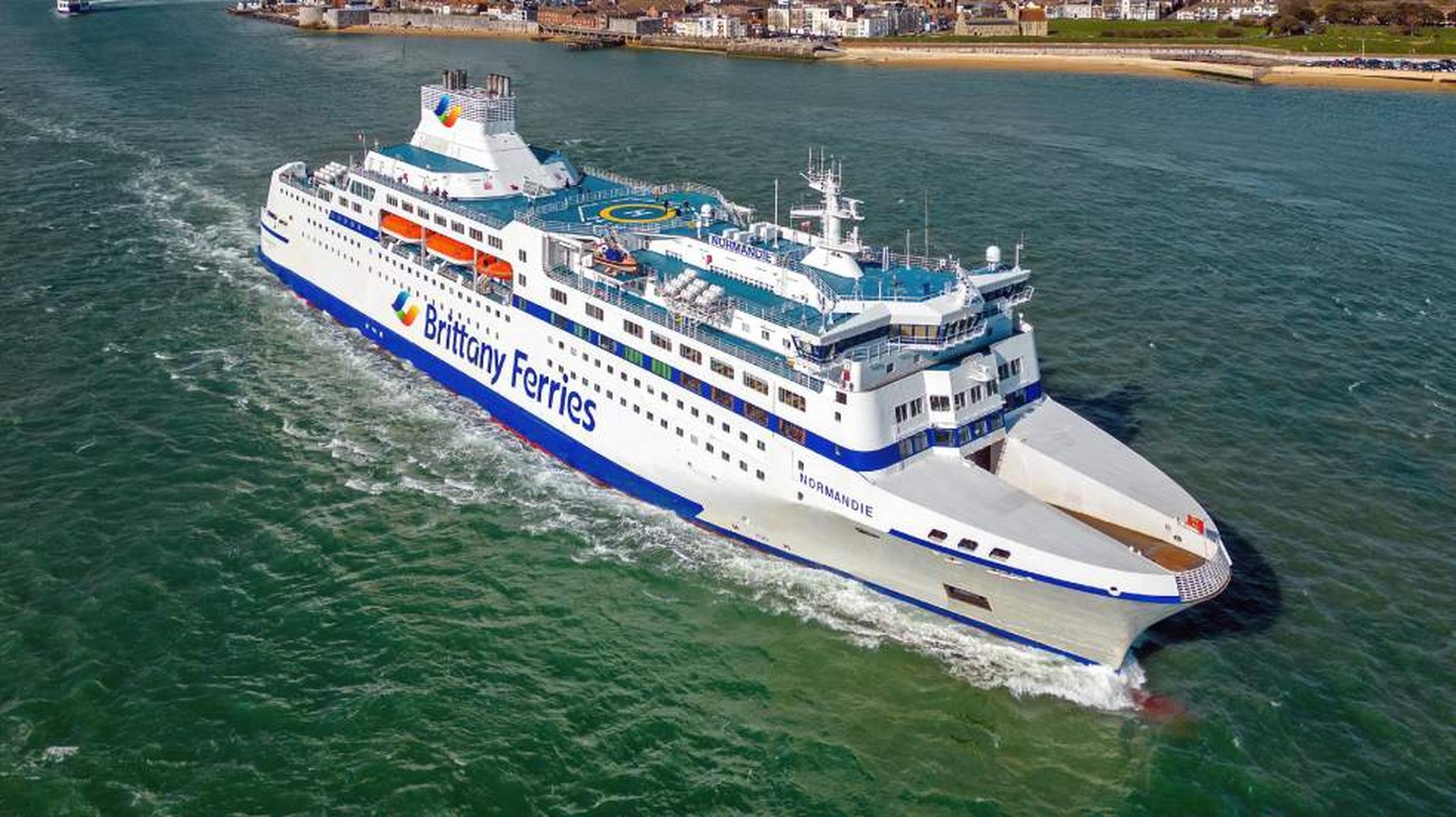 A Brittany Ferries ship sailing