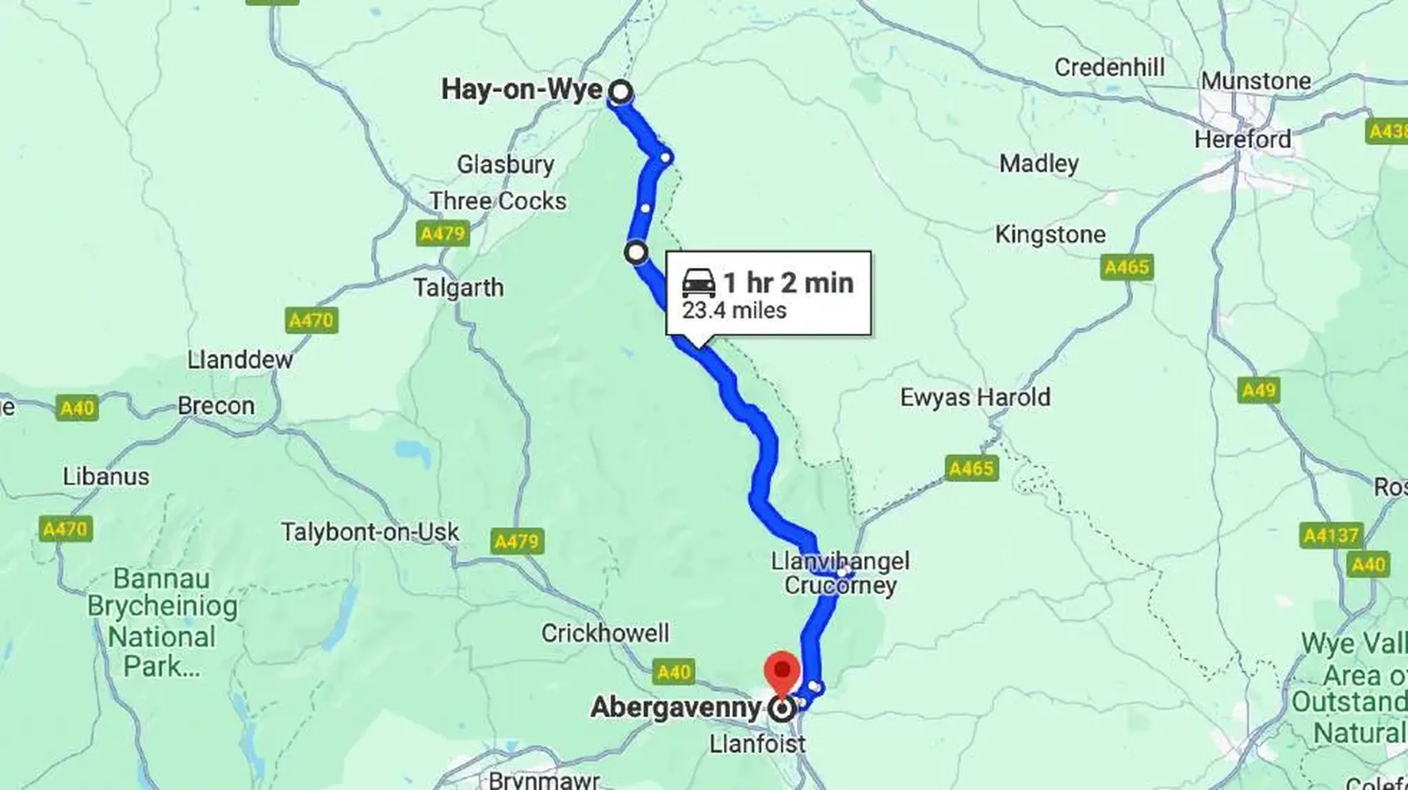 Gospel Pass map